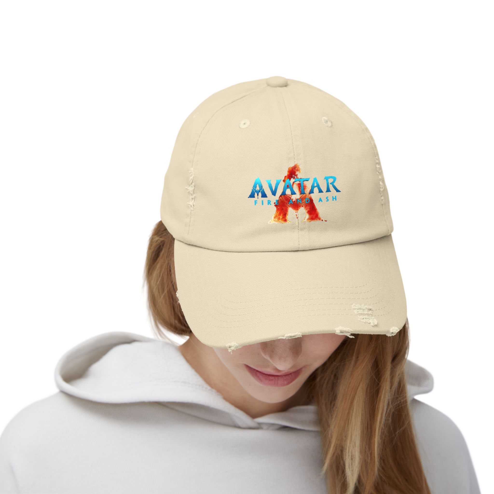 The Avatar: Fire and Ash Unisex Distressed Cap - Image 4