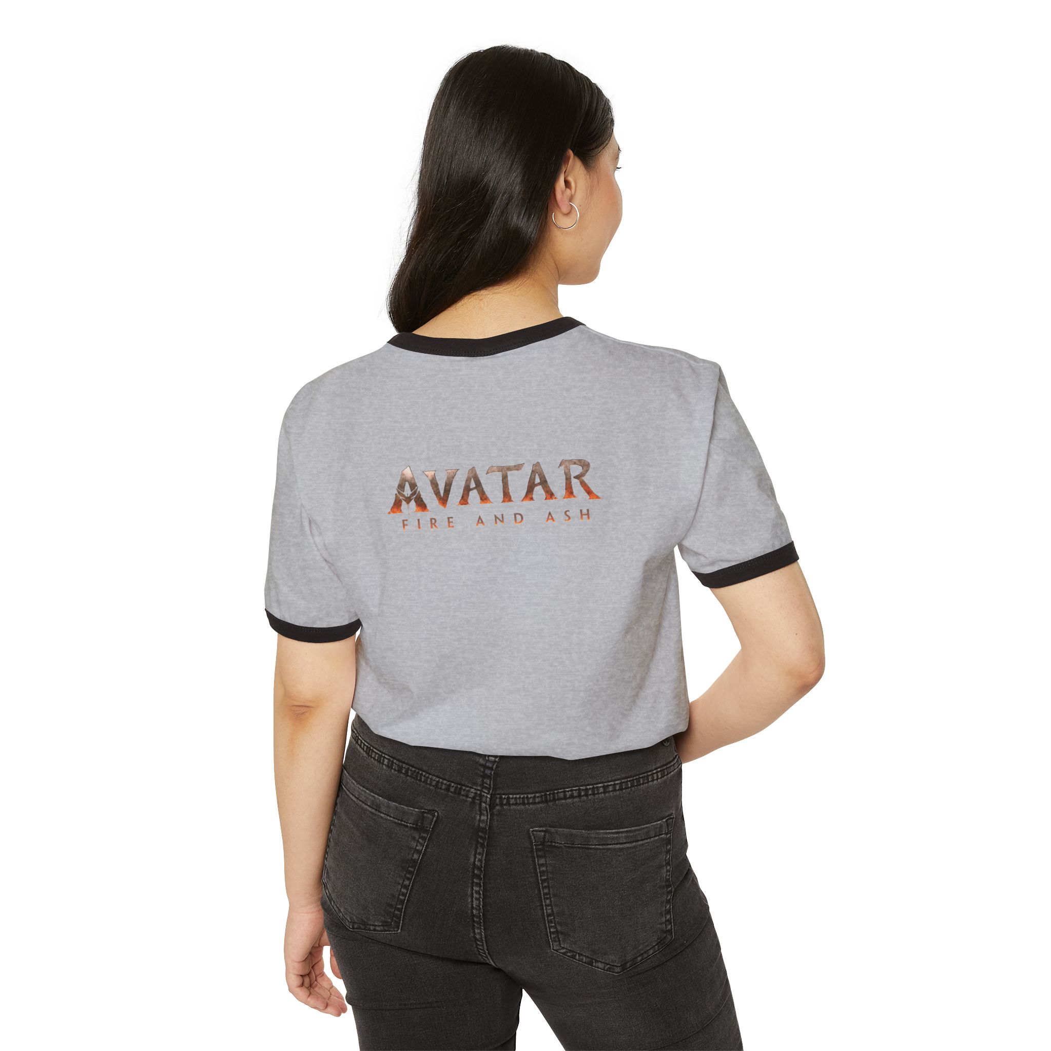 The Avatar: Fire and Ash Unisex Cotton Ringer T-Shirt - Image 8