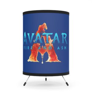 The Avatar: Fire and Ash Tripod Lamp with High-Res Printed Shade, USCA plug
