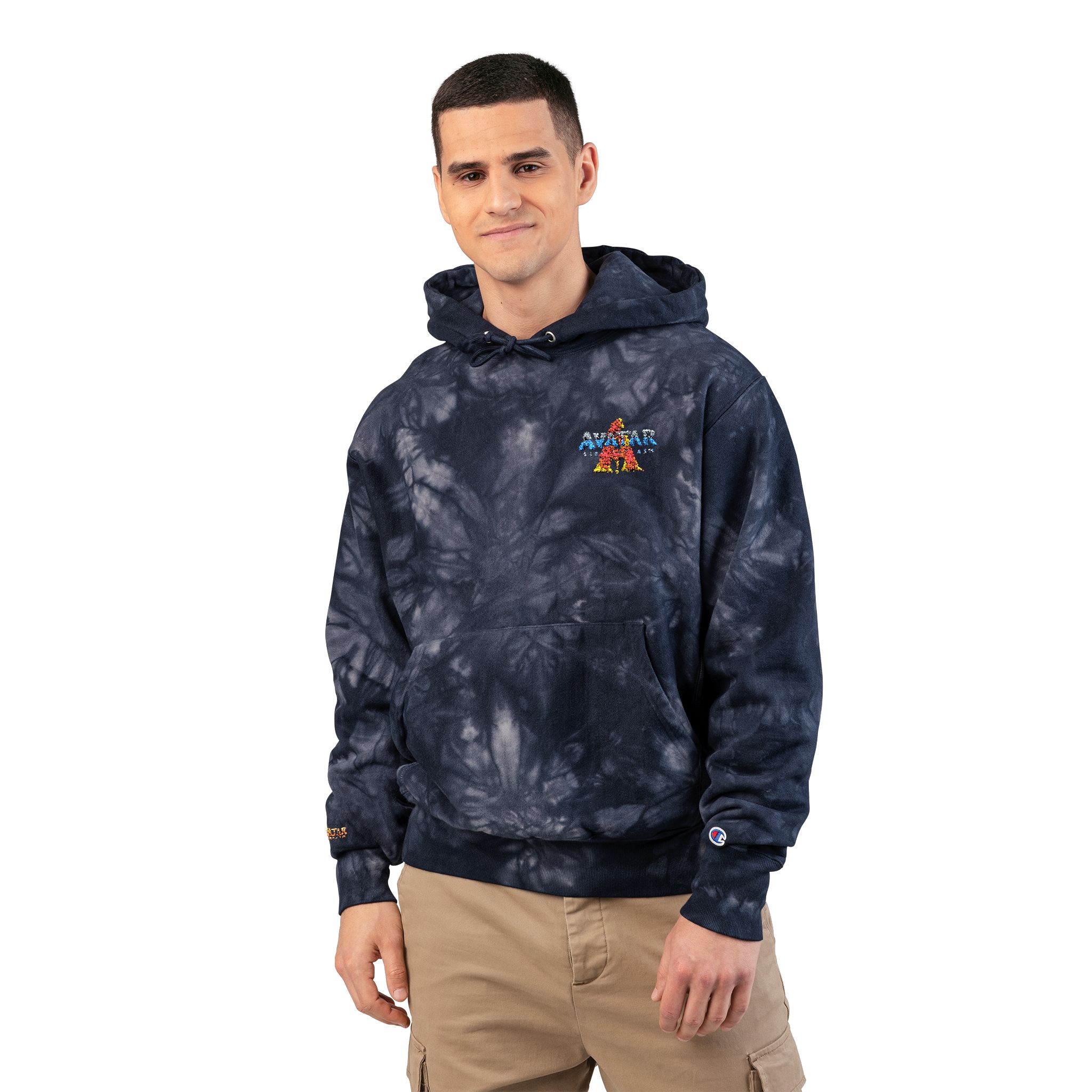 The Avatar: Fire and Ash Unisex Champion Tie-Dye Hoodie (Embroidery) - Image 3