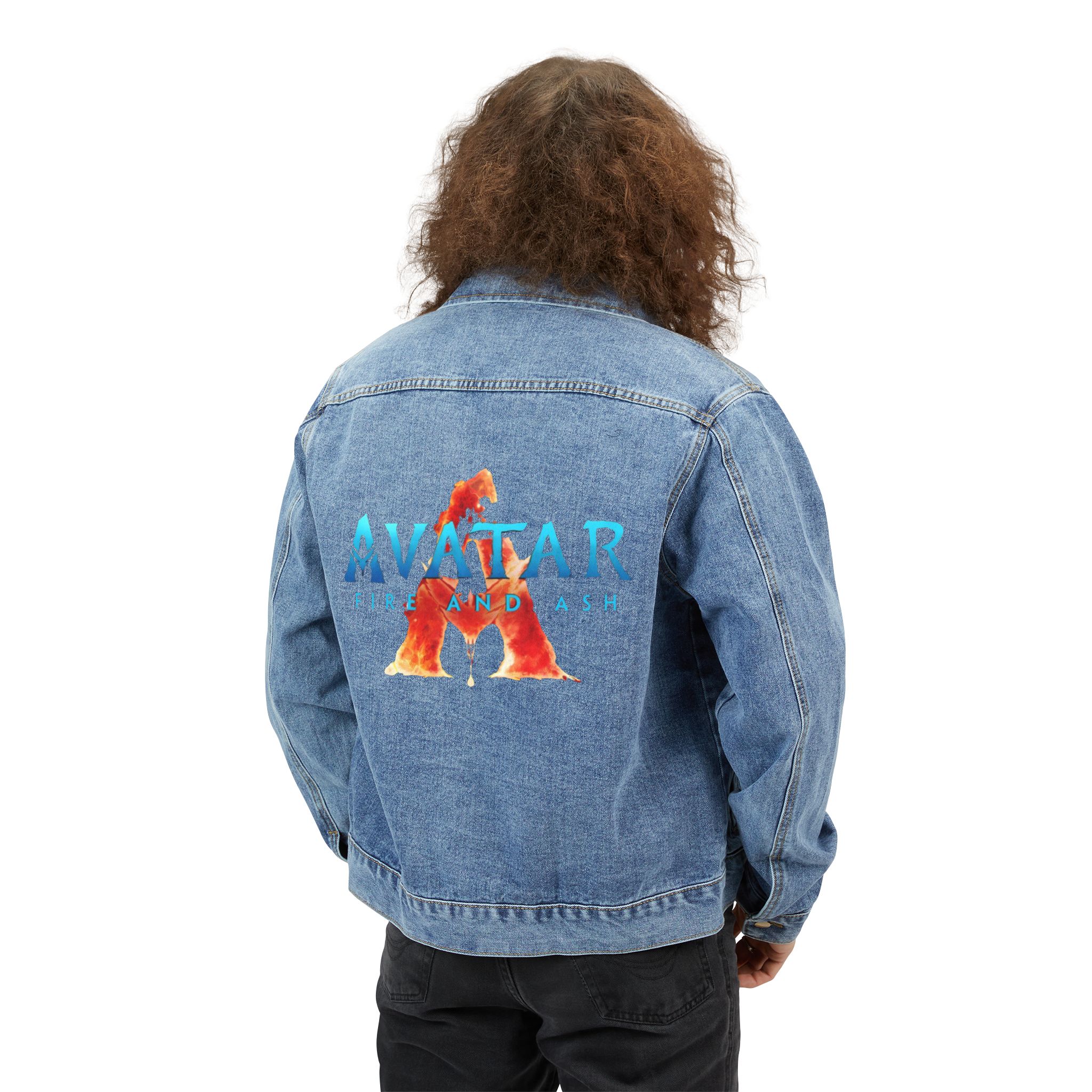 The Avatar: Fire and Ash Men's Denim Jacket - Image 4