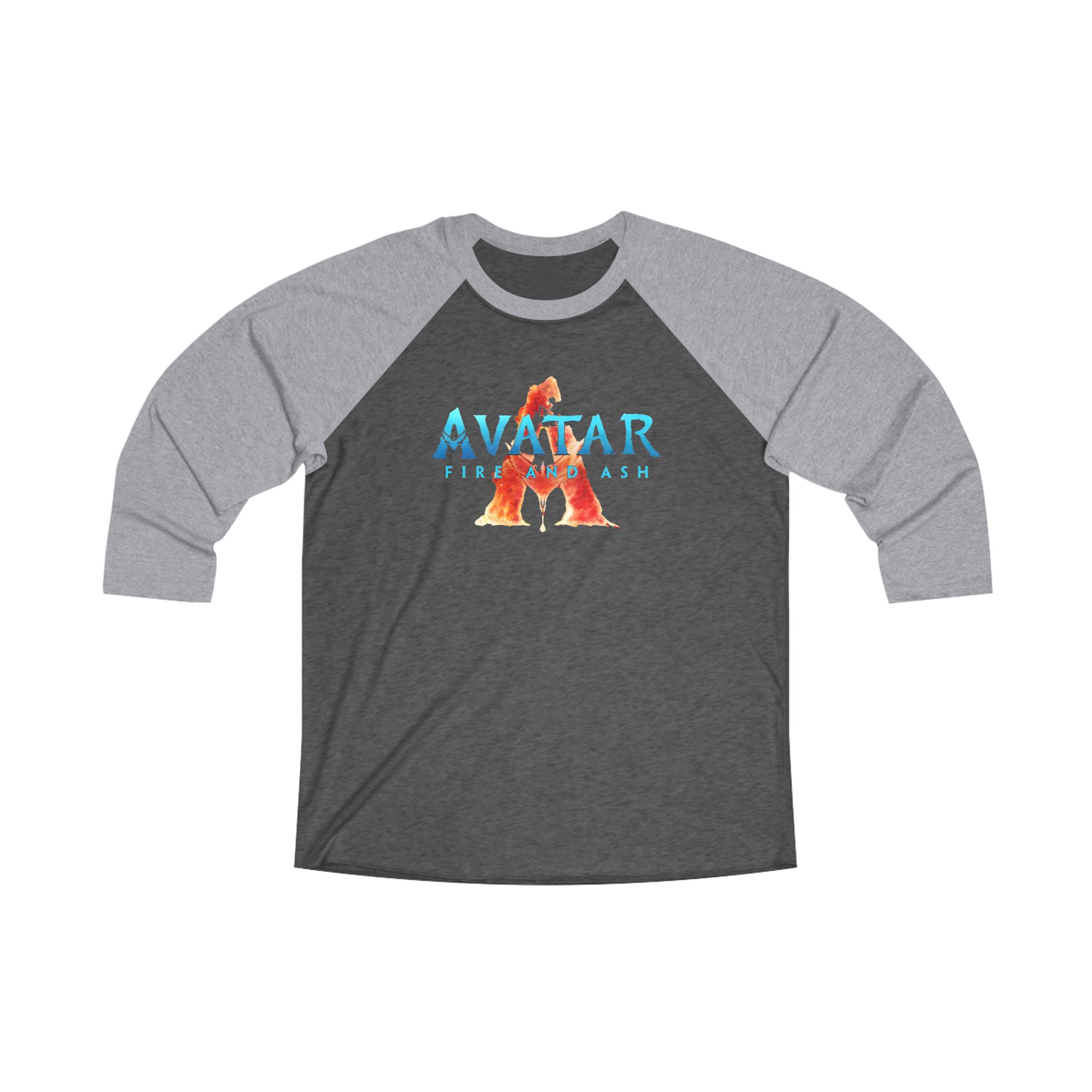 The Avatar: Fire and Ash Unisex Tri-Blend 34 Raglan Tee