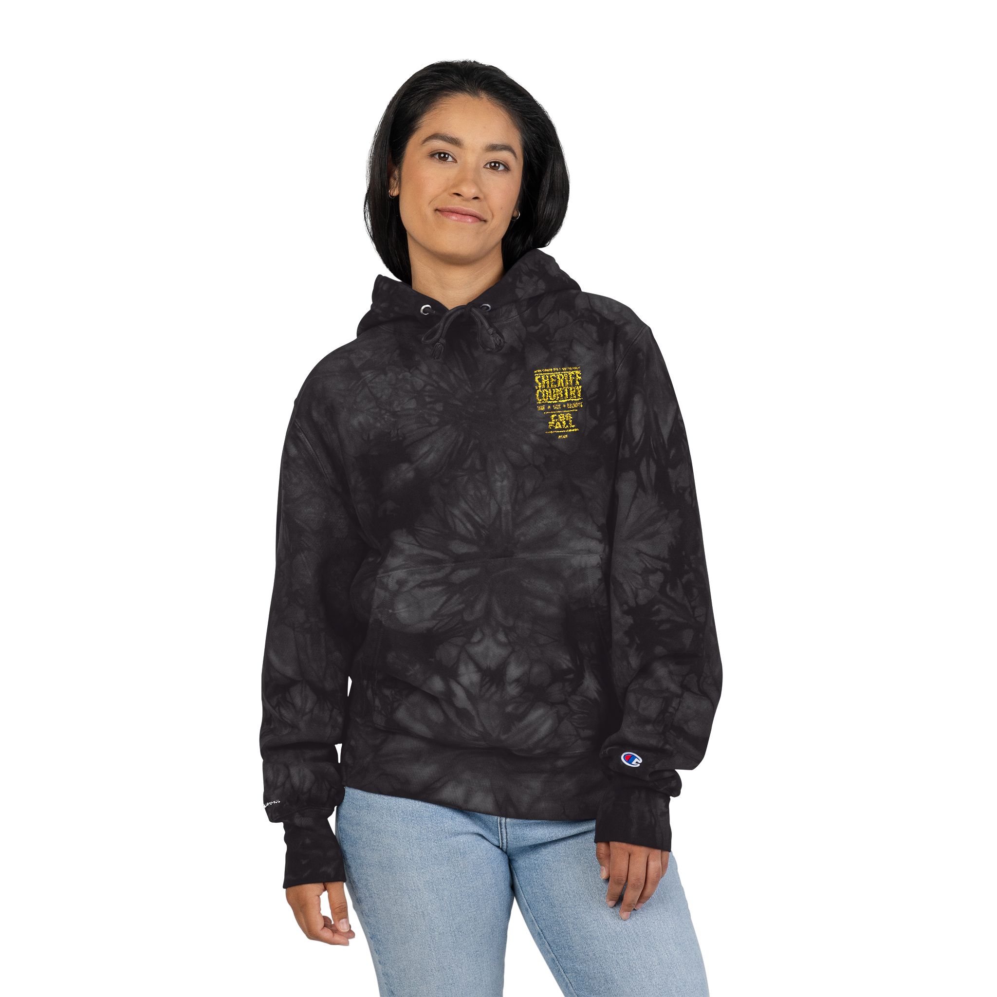 Sheriff Country Unisex Champion Tie-Dye Hoodie (Embroidery) - Image 8