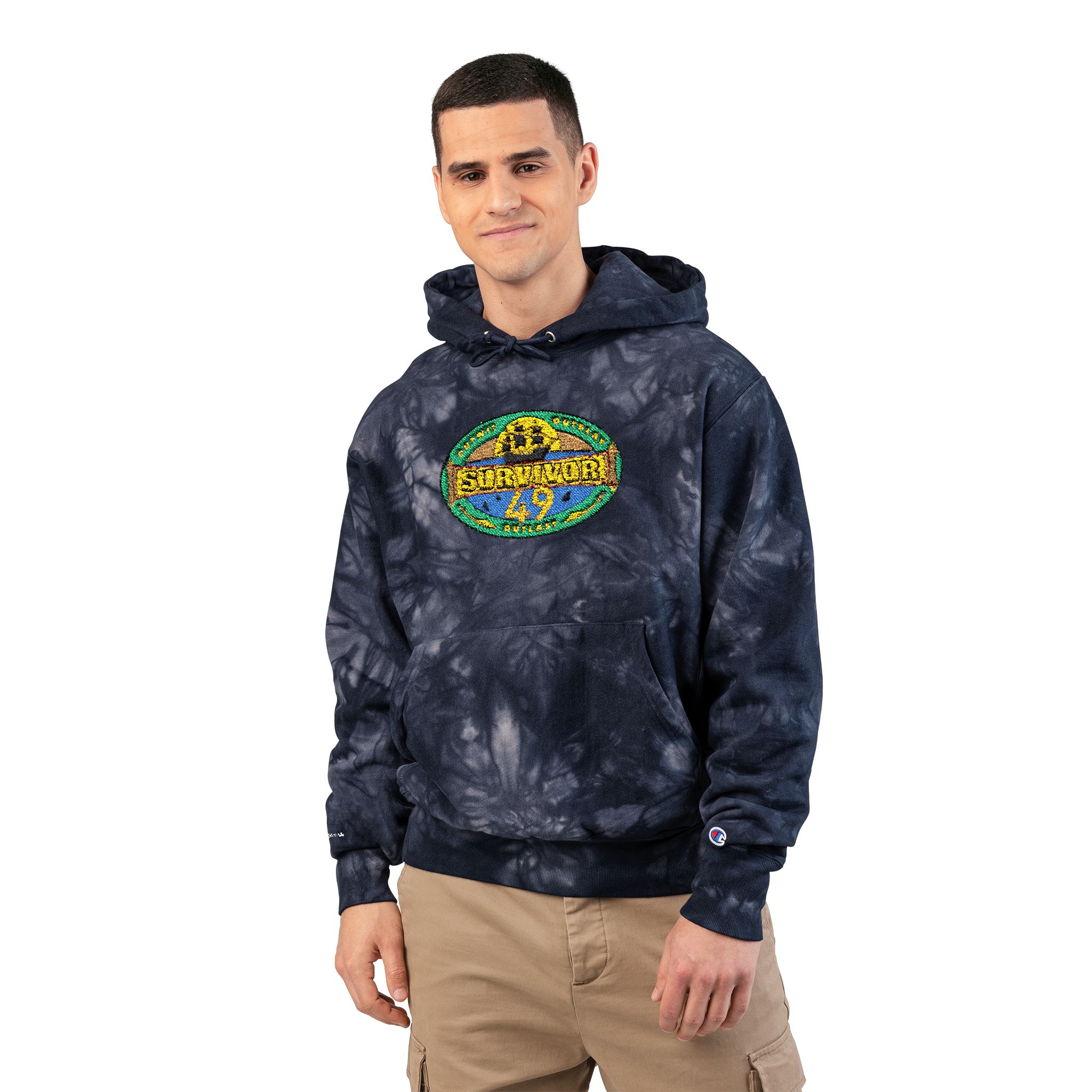Survivor Season 49 Unisex Champion Tie-Dye Hoodie (Embroidery) - Image 3