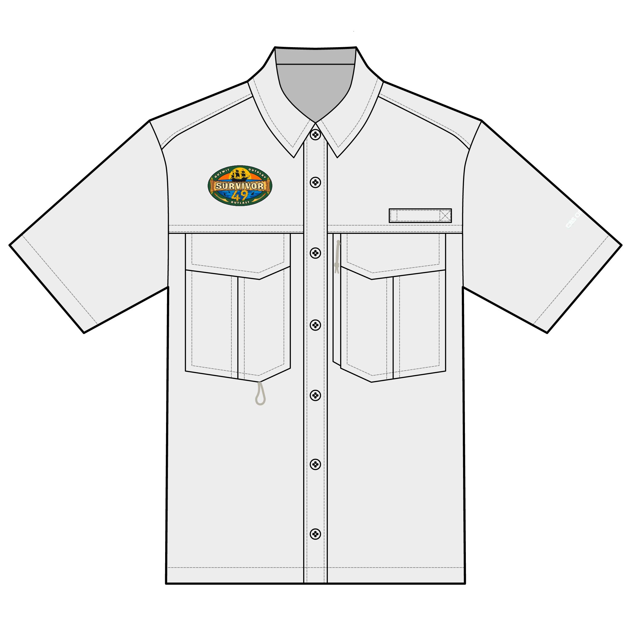 Survivor Season 49 Eddie Bauer Unisex Short Sleeve Performance Fishing Shirt - Image 4