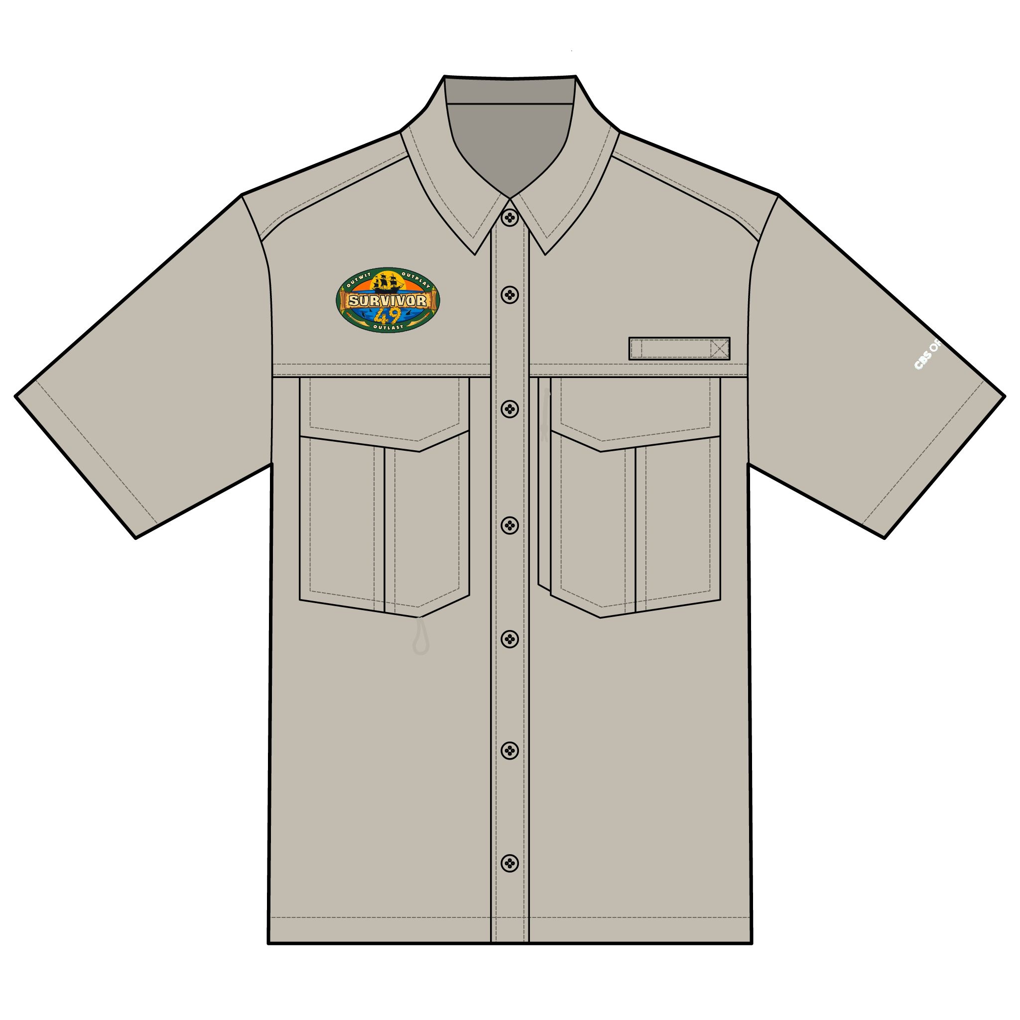 Survivor Season 49 Eddie Bauer Unisex Short Sleeve Performance Fishing Shirt