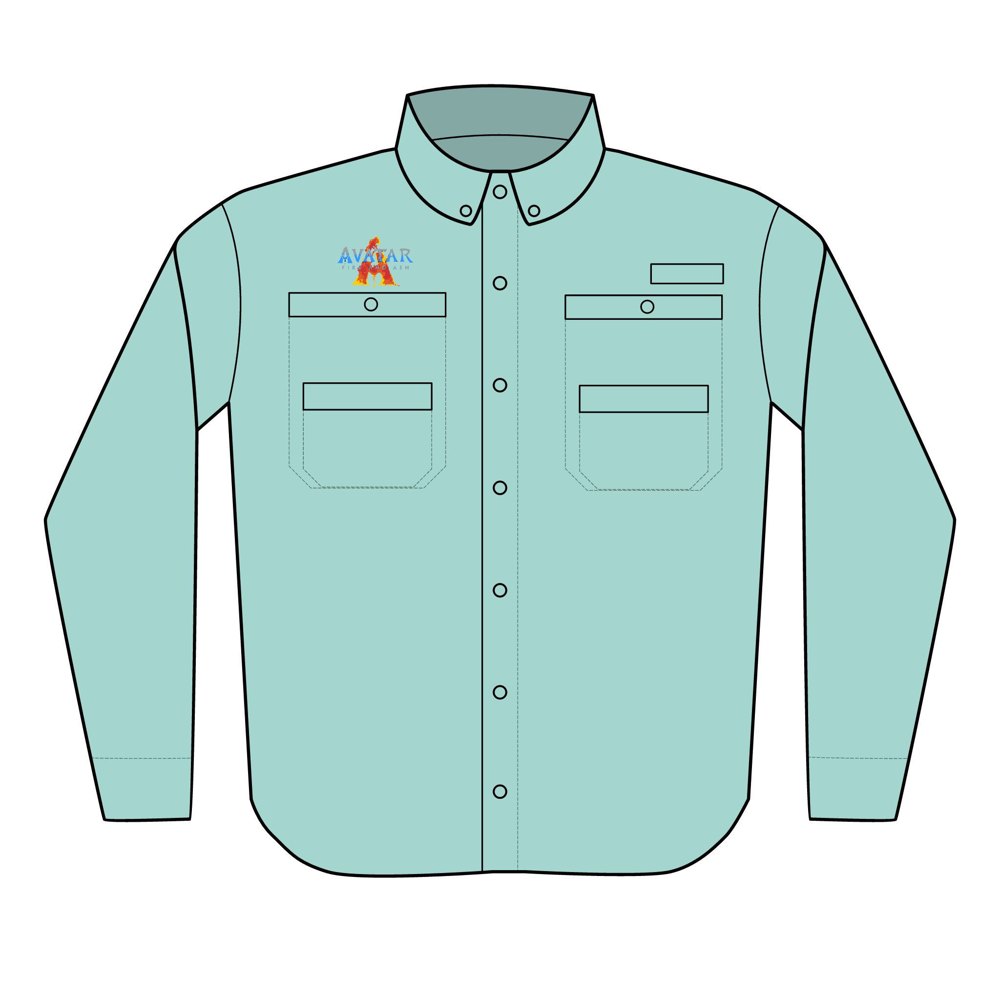 The Avatar: Fire and Ash Men's Columbia PFG Tamiami™ II Shirt (Embroidery) - Image 4