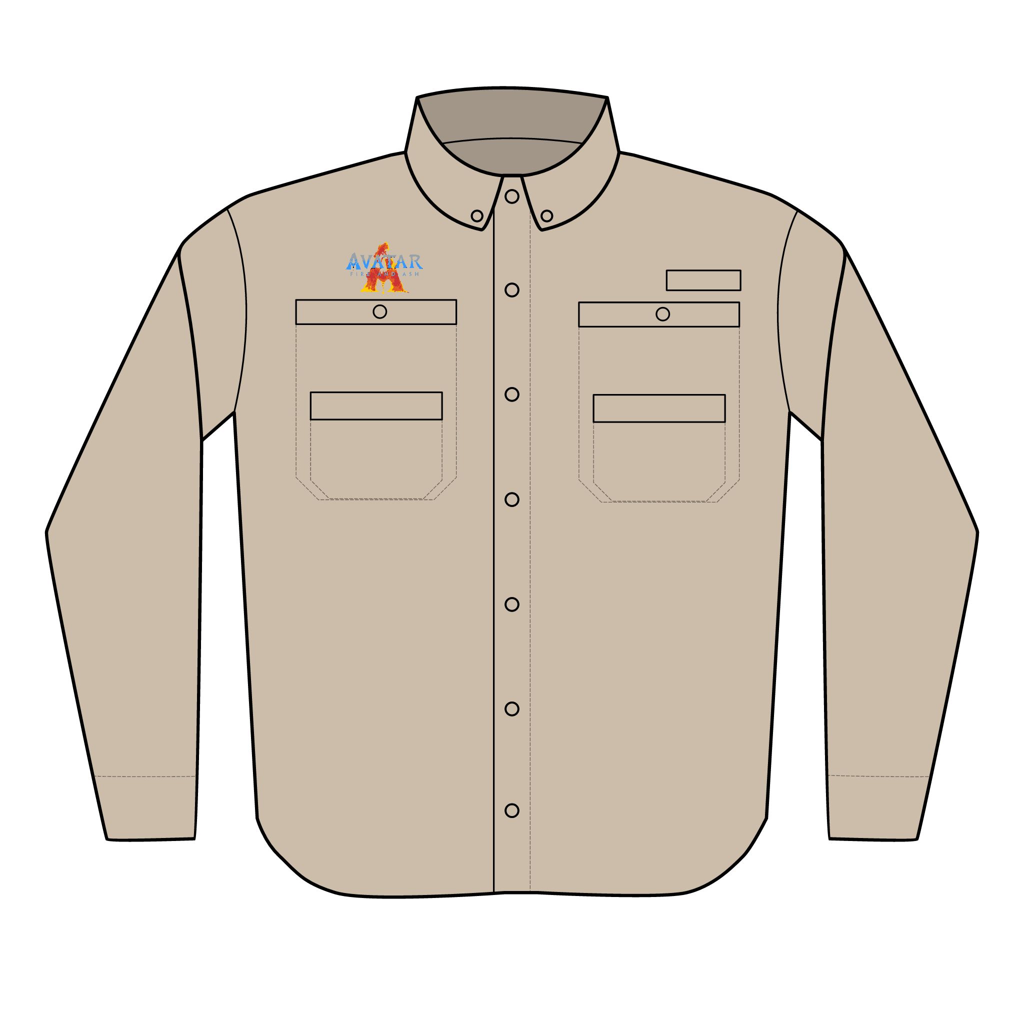 The Avatar: Fire and Ash Men's Columbia PFG Tamiami™ II Shirt (Embroidery)