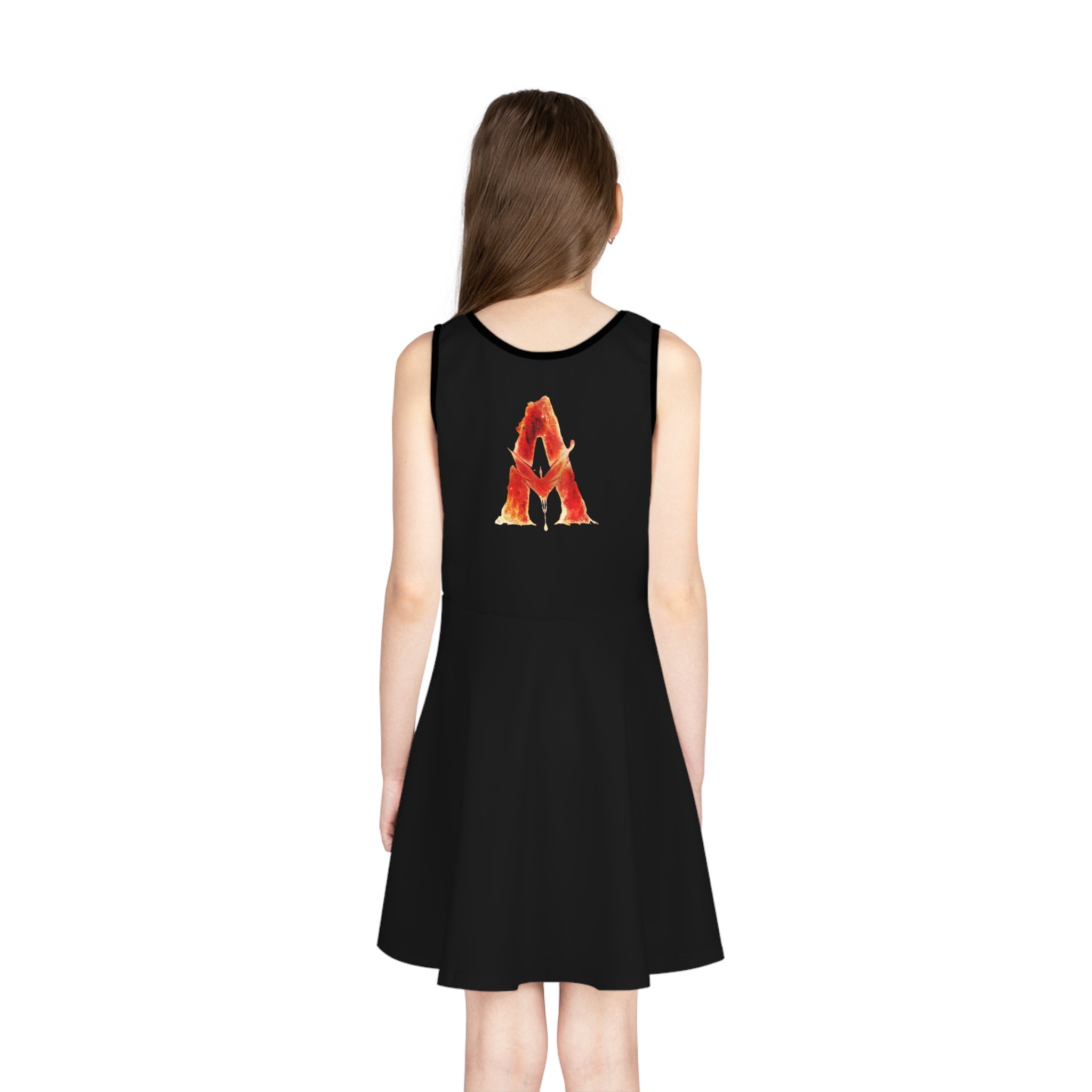 The Avatar: Fire and Ash Girls' Sleeveless Sundress (AOP) - Image 4