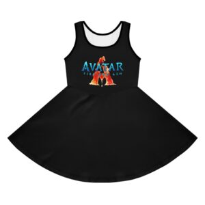 The Avatar: Fire and Ash Girls' Sleeveless Sundress (AOP)