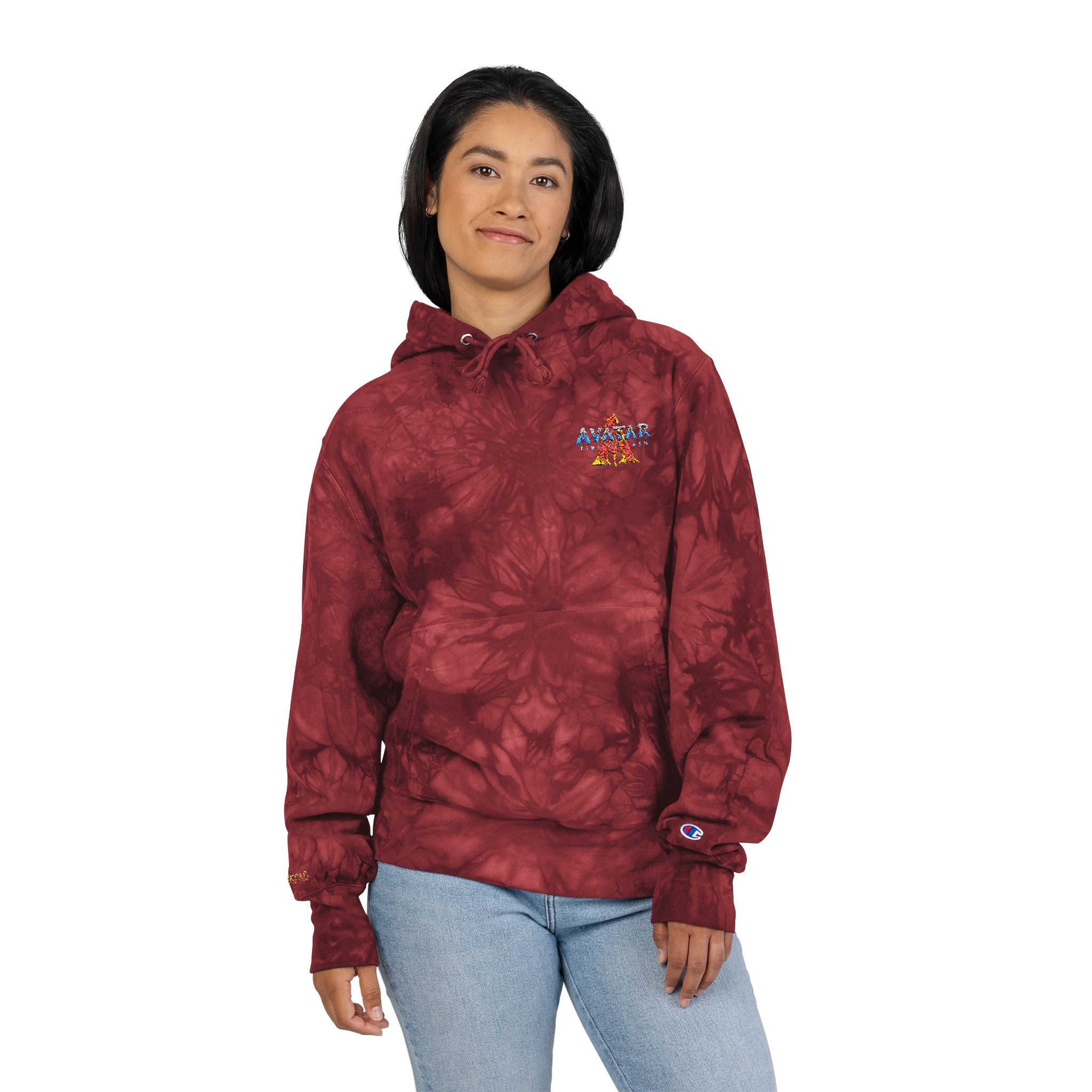 The Avatar: Fire and Ash Unisex Champion Tie-Dye Hoodie (Embroidery) - Image 12