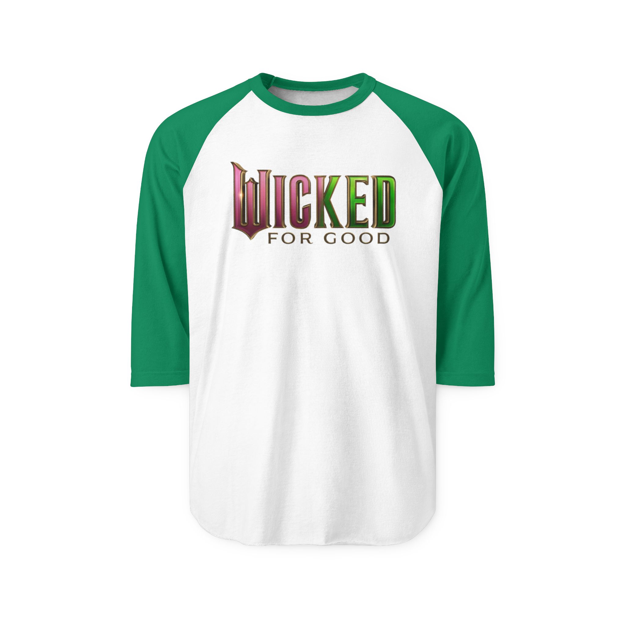 Wicked: For Good Unisex Three-Quarter Sleeve Raglan Shirt - Image 11