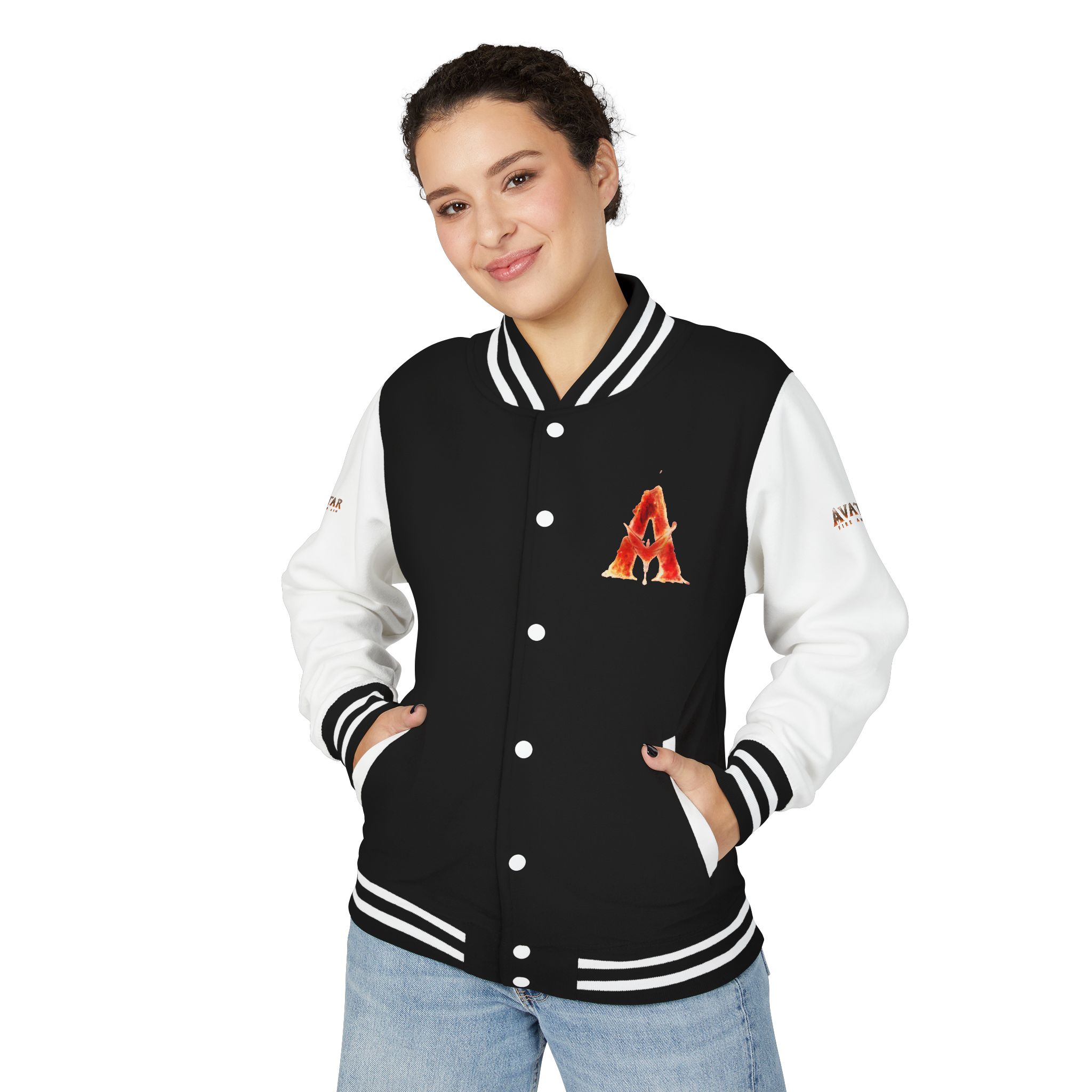 The Avatar: Fire and Ash Unisex Heavyweight Letterman Jacket - Image 19