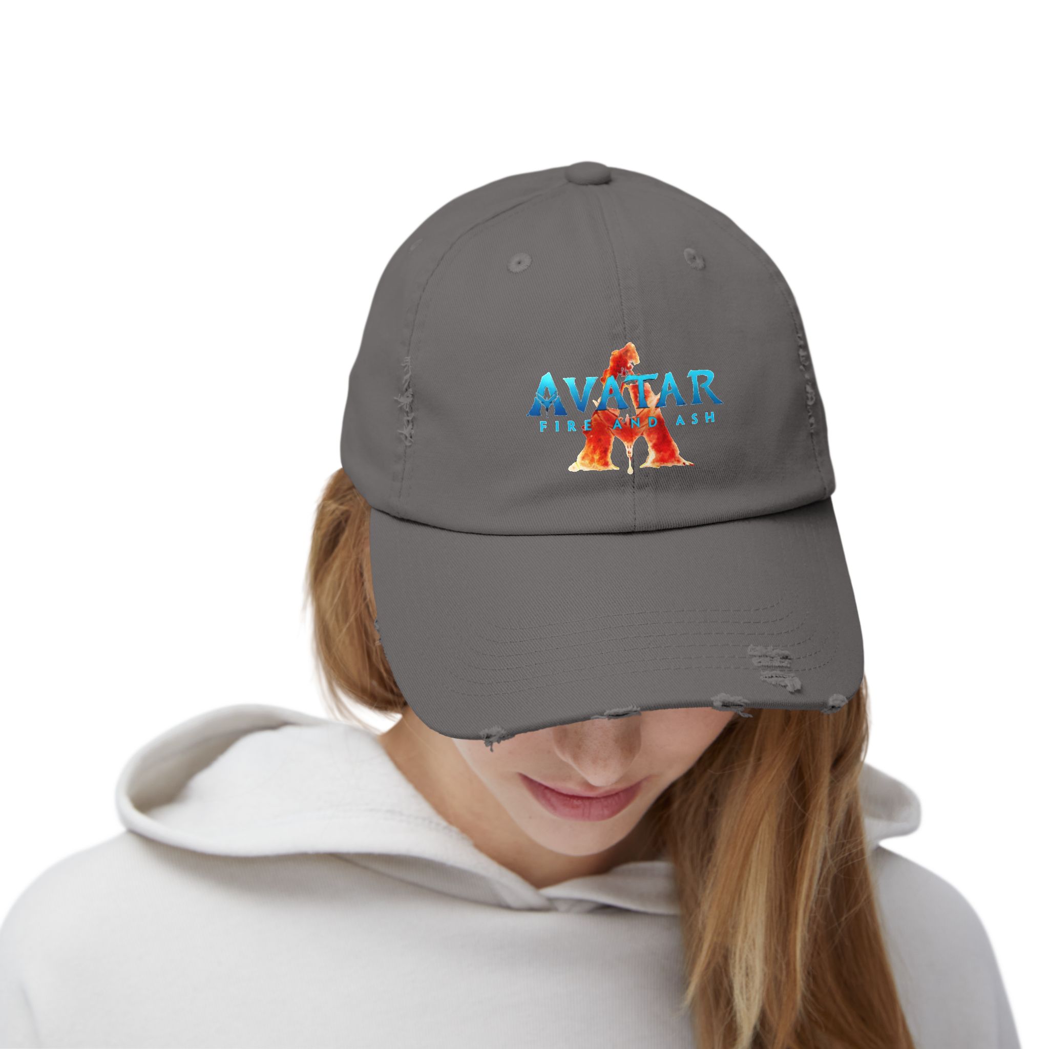 The Avatar: Fire and Ash Unisex Distressed Cap - Image 8