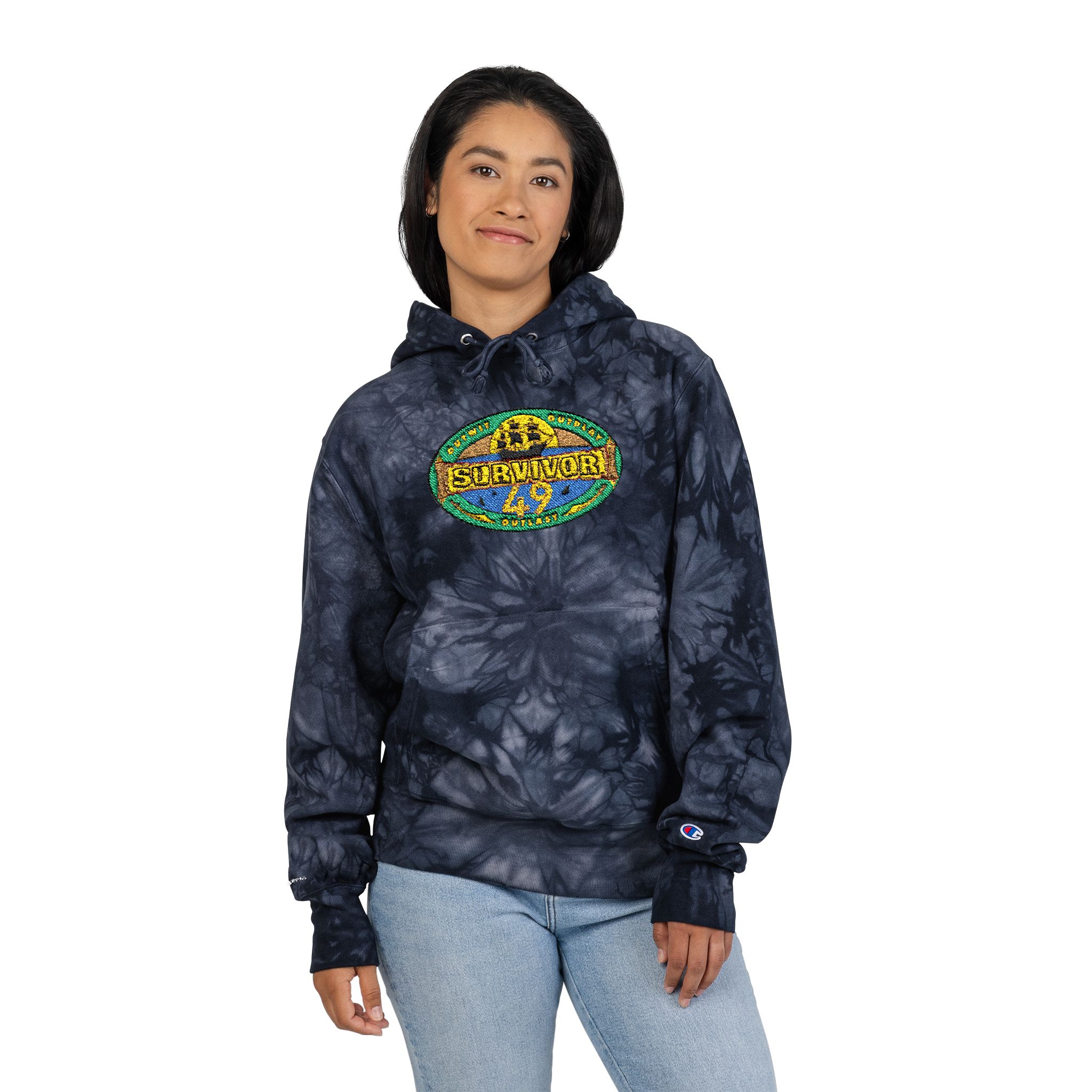 Survivor Season 49 Unisex Champion Tie-Dye Hoodie (Embroidery) - Image 4