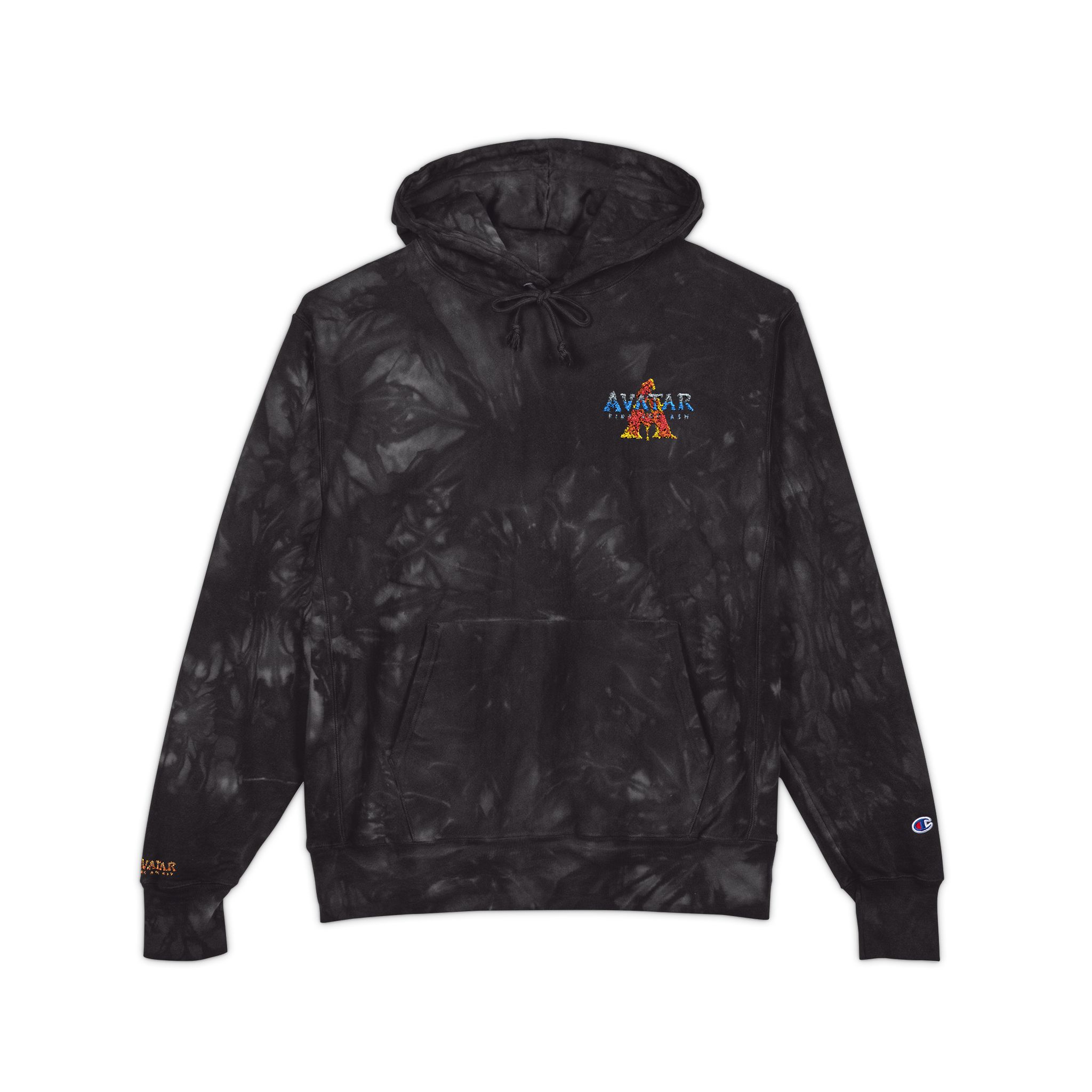 The Avatar: Fire and Ash Unisex Champion Tie-Dye Hoodie (Embroidery) - Image 5