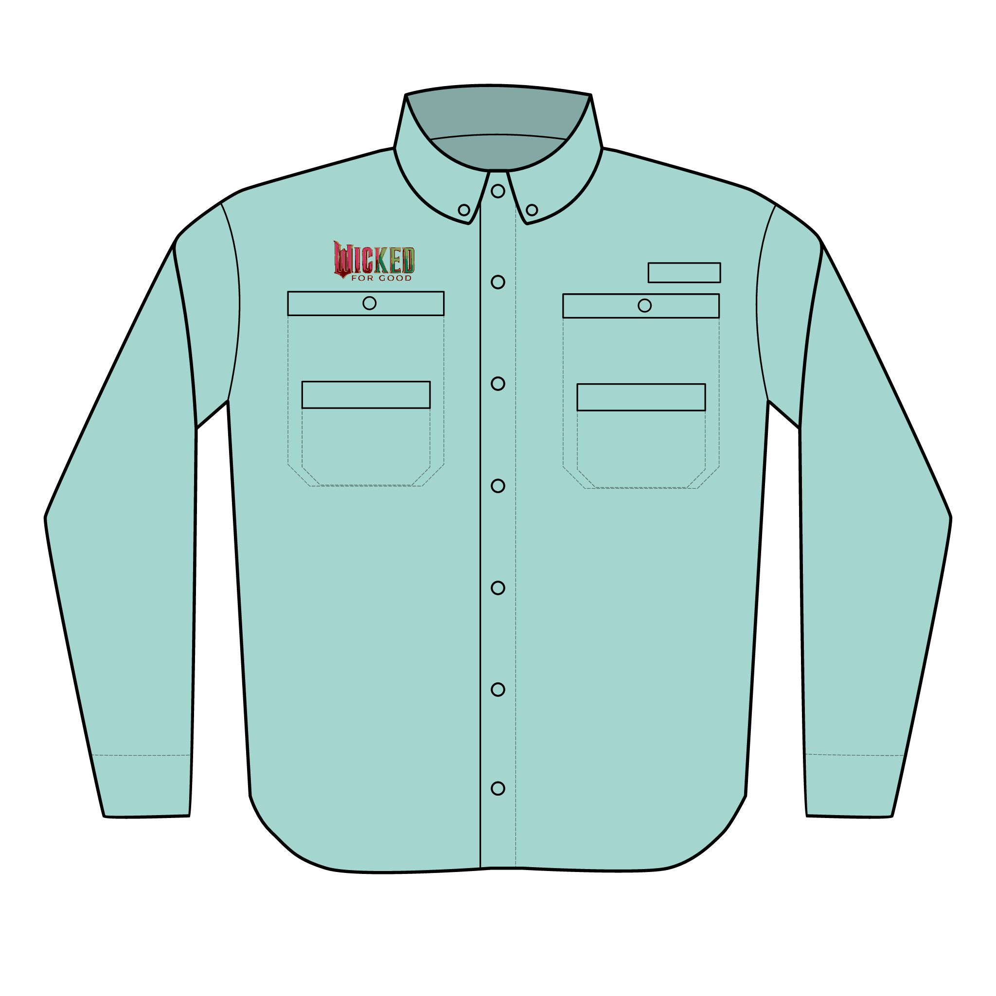Wicked: For Good Men's Columbia PFG Tamiami™ II Shirt (Embroidery) - Image 4