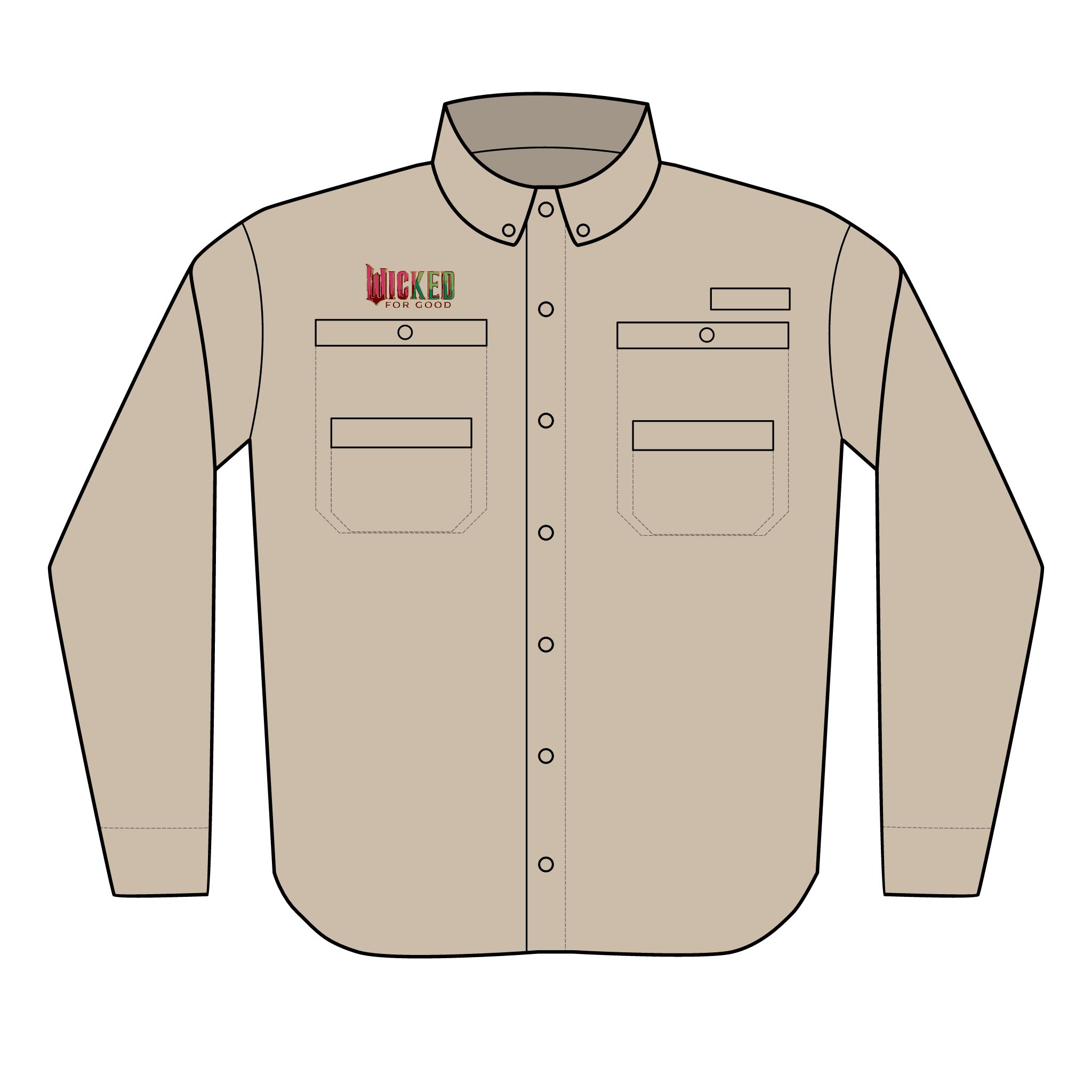 Wicked: For Good Men's Columbia PFG Tamiami™ II Shirt (Embroidery)