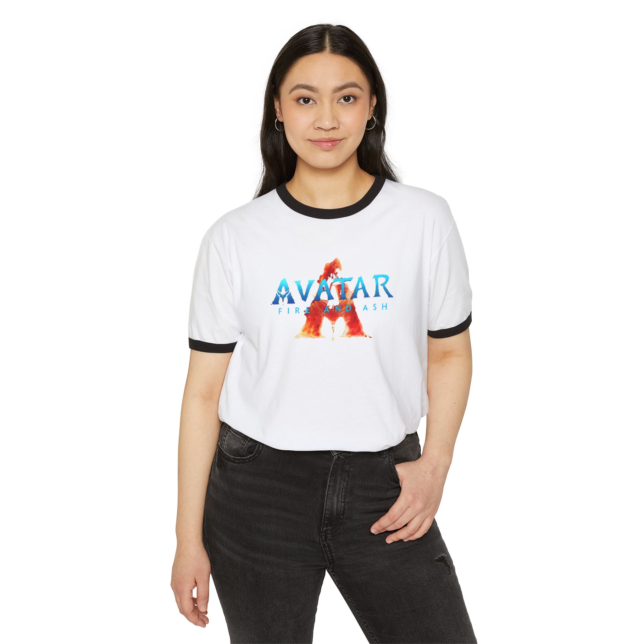 The Avatar: Fire and Ash Unisex Cotton Ringer T-Shirt - Image 15