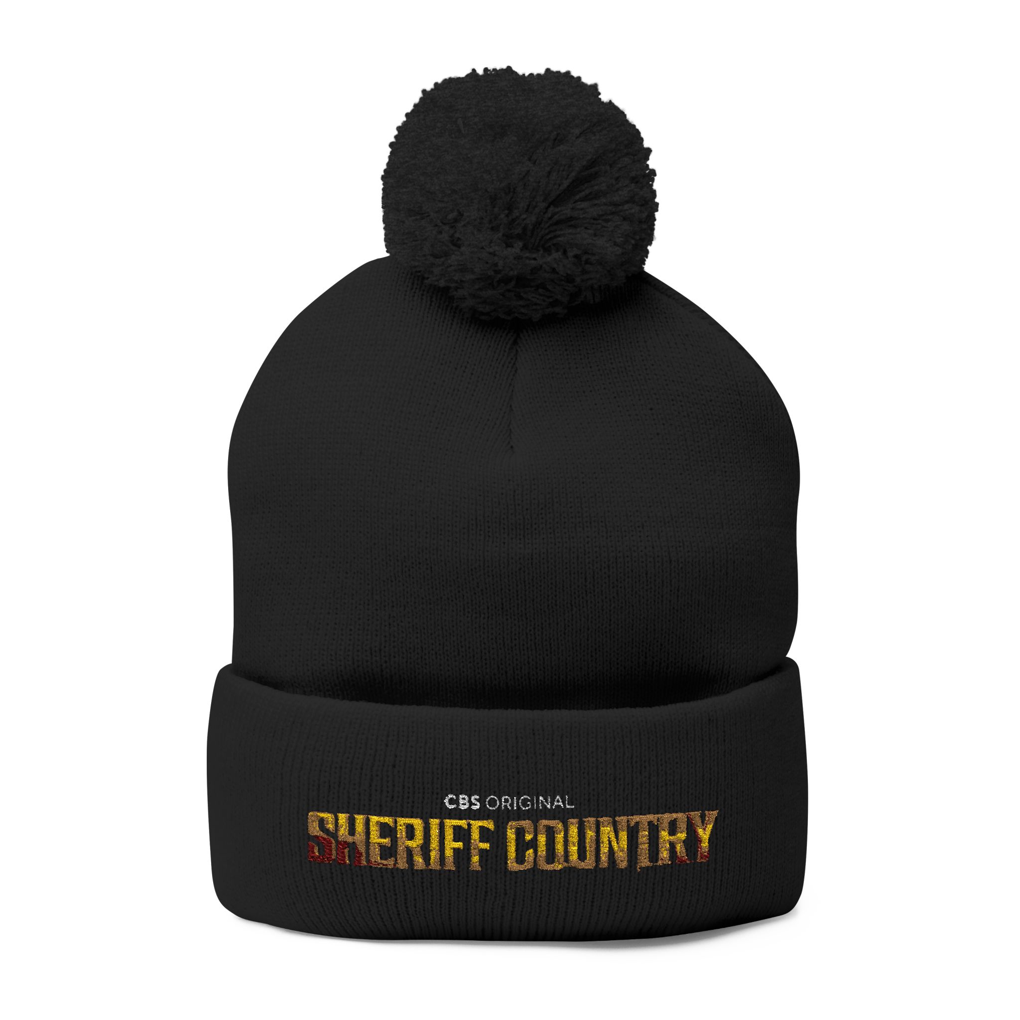 Sheriff Country Pom-Pom Knit Cap (Embroidery) - Image 9