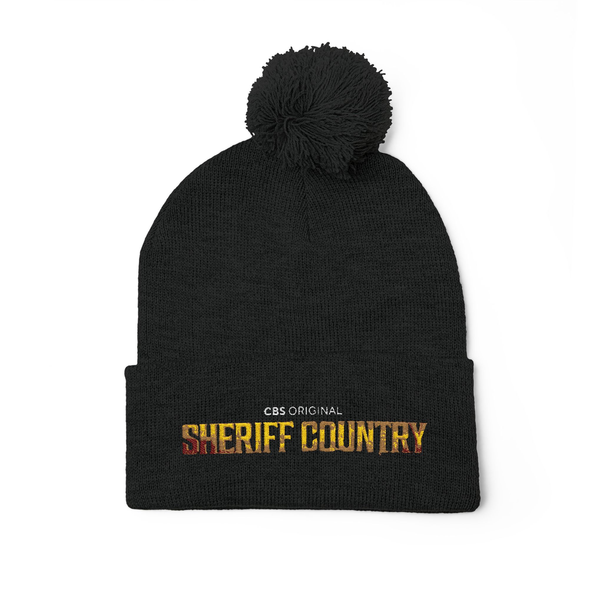 Sheriff Country Pom-Pom Knit Cap (Embroidery) - Image 11