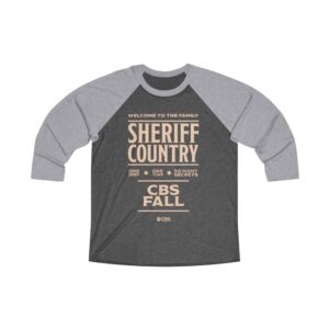 Sheriff Country Unisex Tri-Blend 34 Raglan Tee