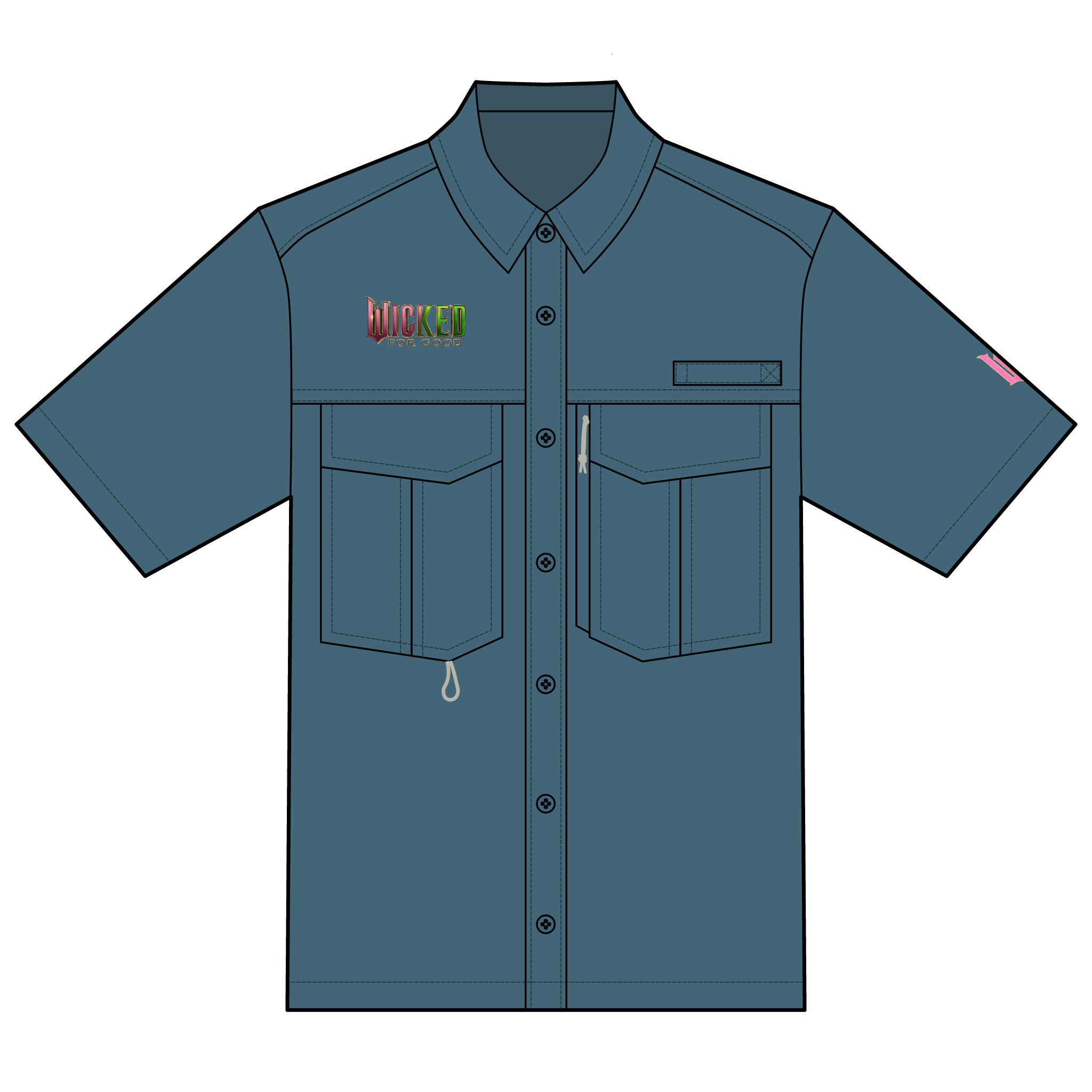 Wicked: For Good Eddie Bauer Unisex Short Sleeve Performance Fishing Shirt - Image 2