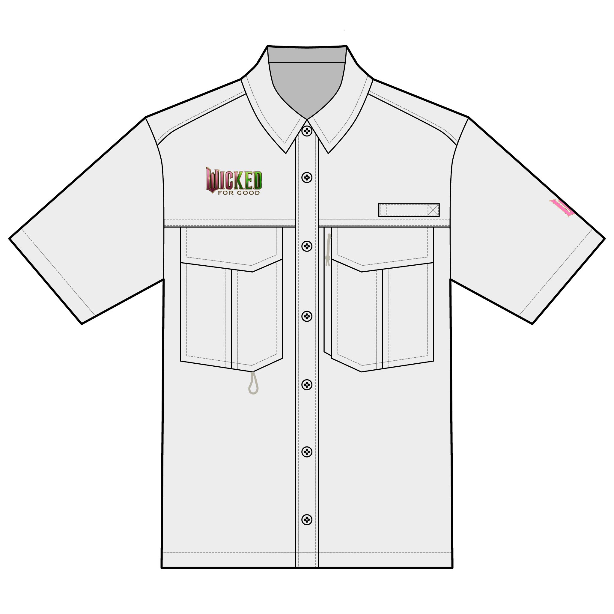 Wicked: For Good Eddie Bauer Unisex Short Sleeve Performance Fishing Shirt - Image 4