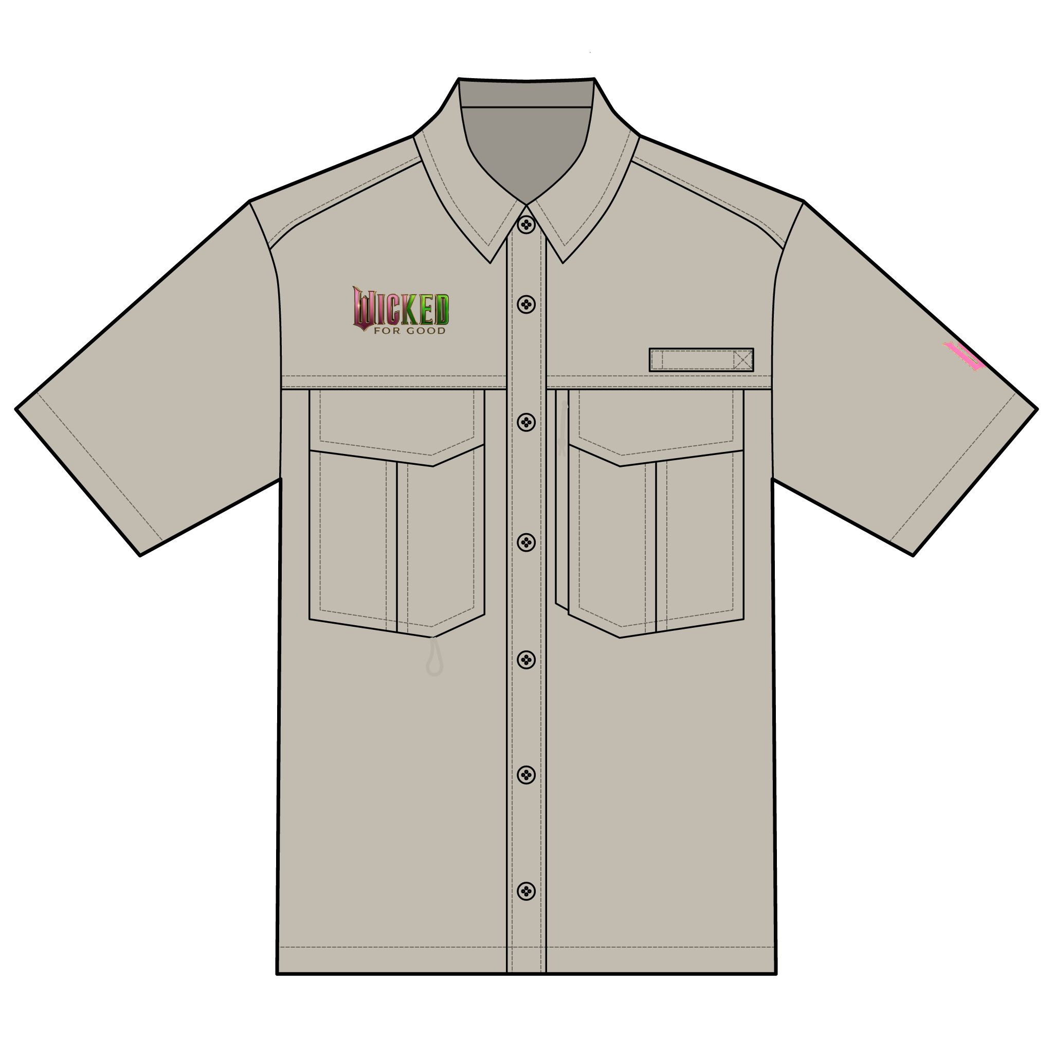 Wicked: For Good Eddie Bauer Unisex Short Sleeve Performance Fishing Shirt