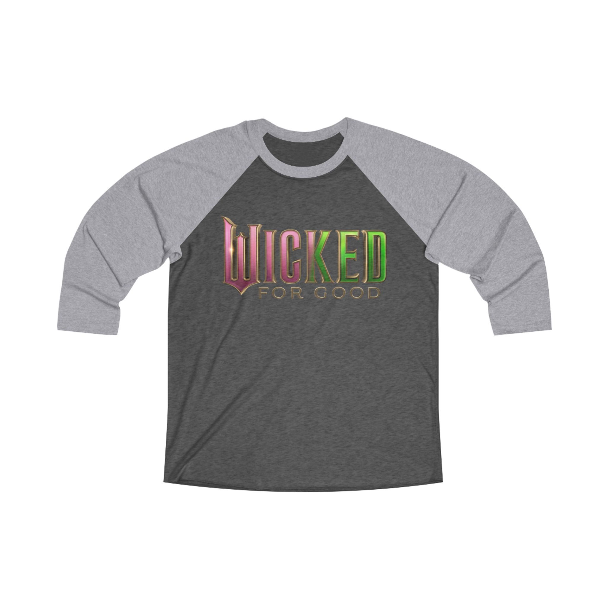 Wicked: For Good Unisex Tri-Blend 34 Raglan Tee