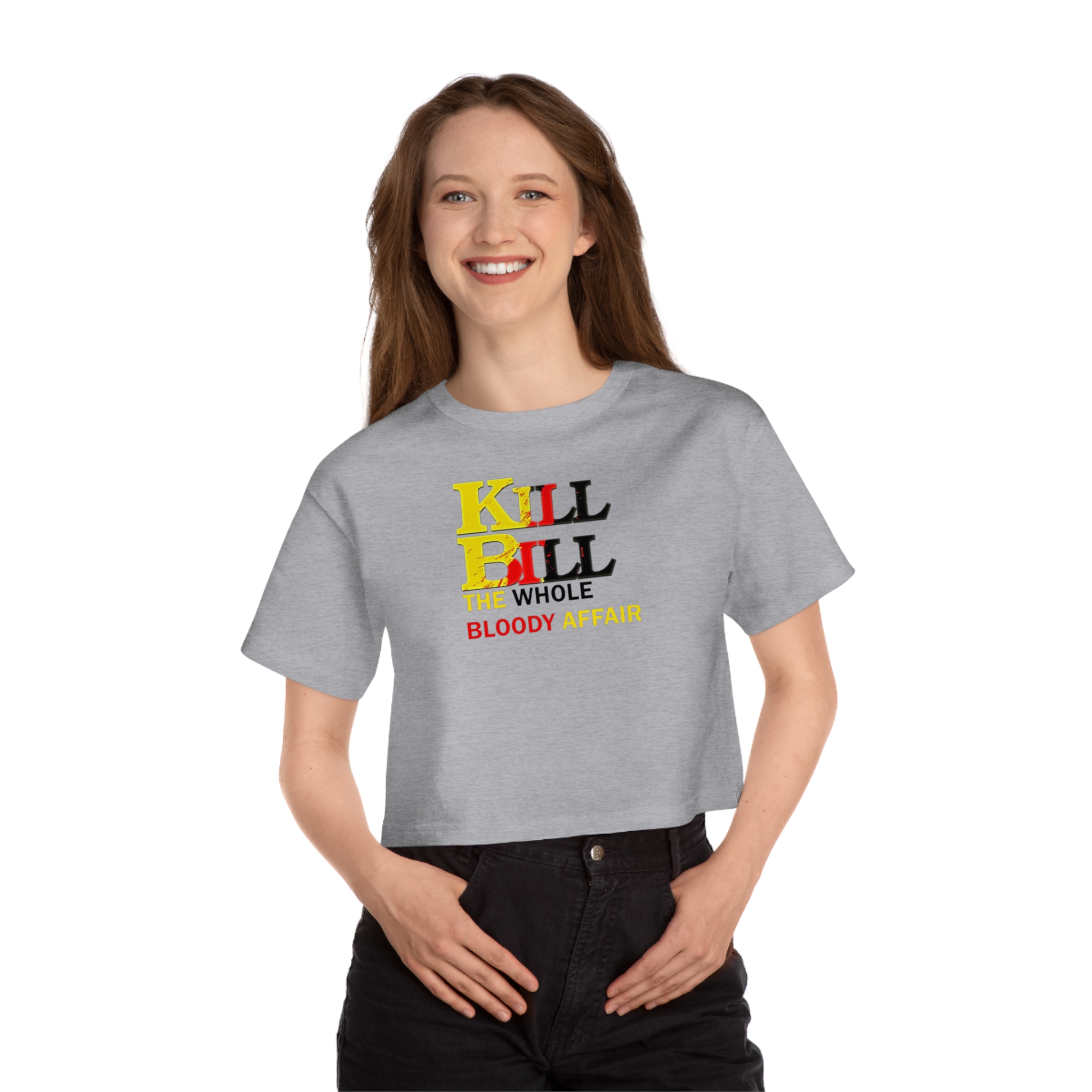 Kill Bill: The Whole Bloody Affair Champion Women's Heritage Cropped T-Shirt - Image 6