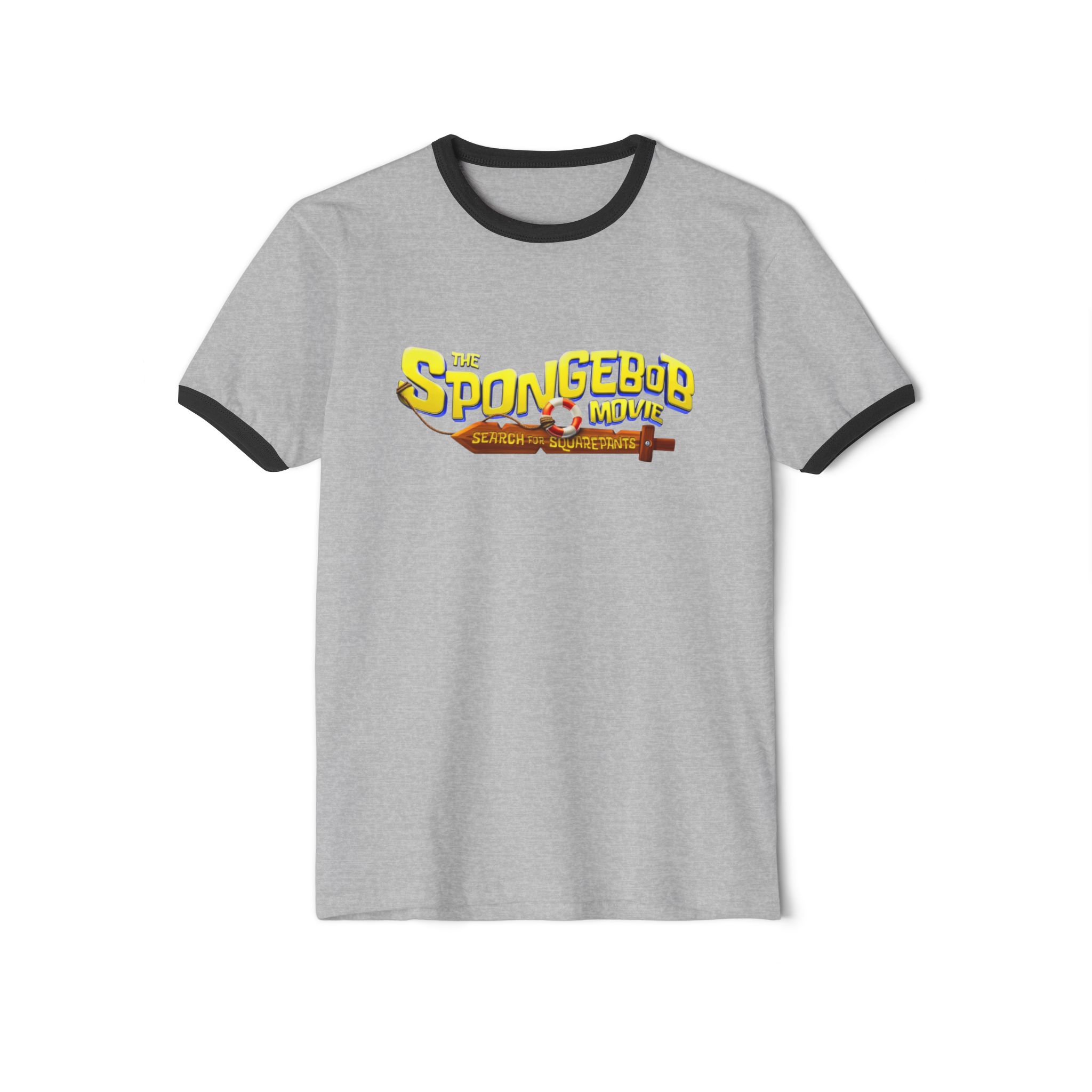 The SpongeBob Movie: Search for SquarePants Unisex Cotton Ringer T-Shirt - Image 5