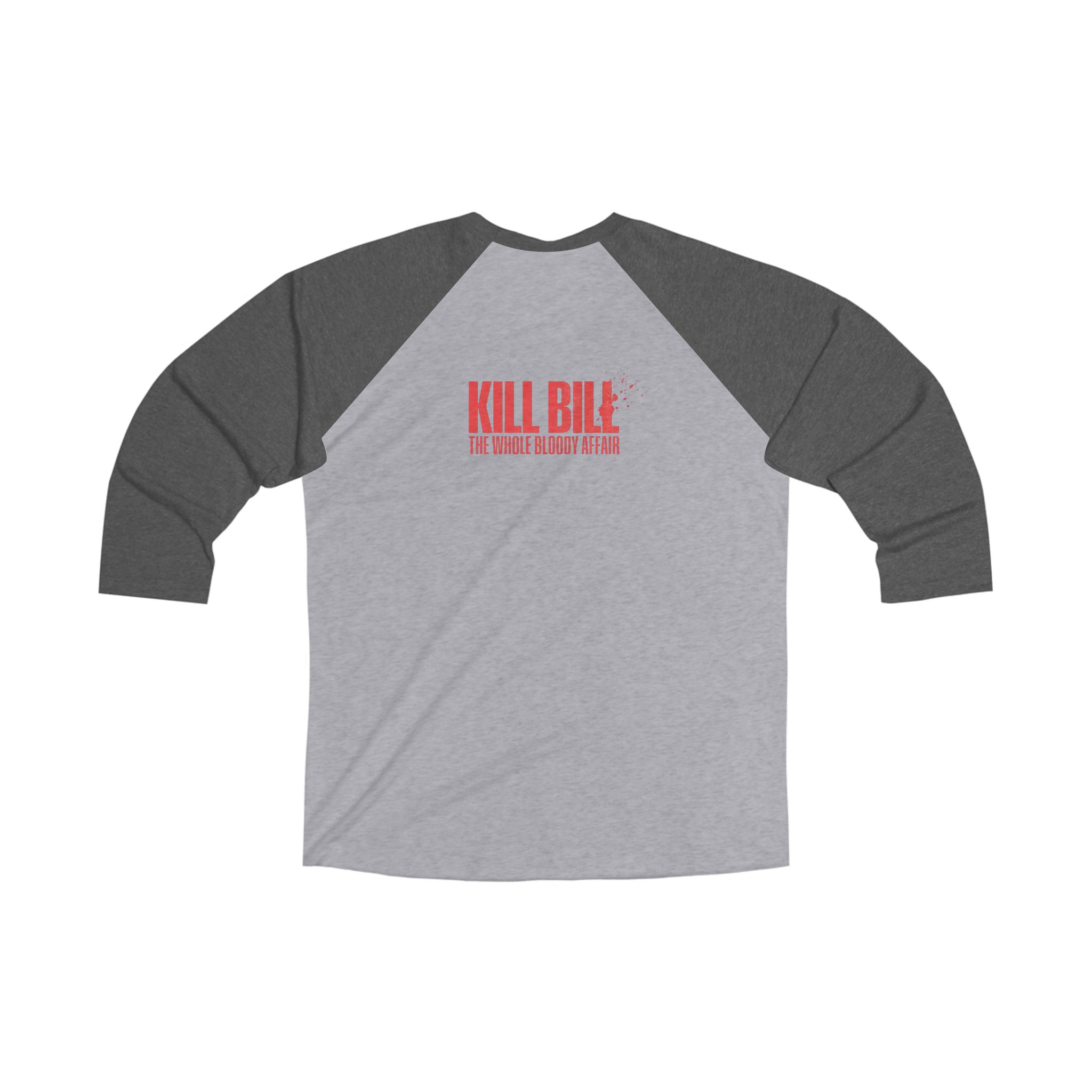 Kill Bill: The Whole Bloody Affair Unisex Tri-Blend 3/4 Raglan Tee - Image 4