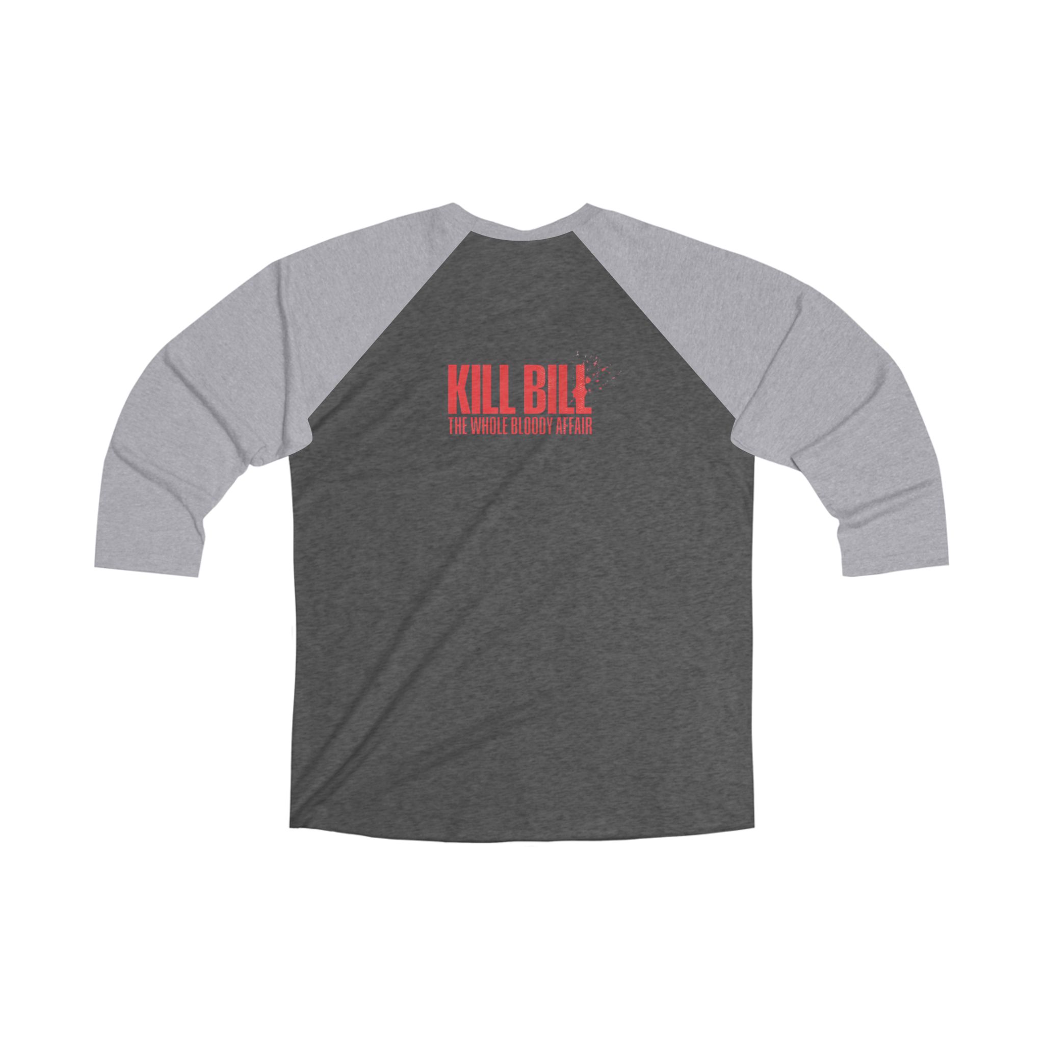 Kill Bill: The Whole Bloody Affair Unisex Tri-Blend 3/4 Raglan Tee - Image 2