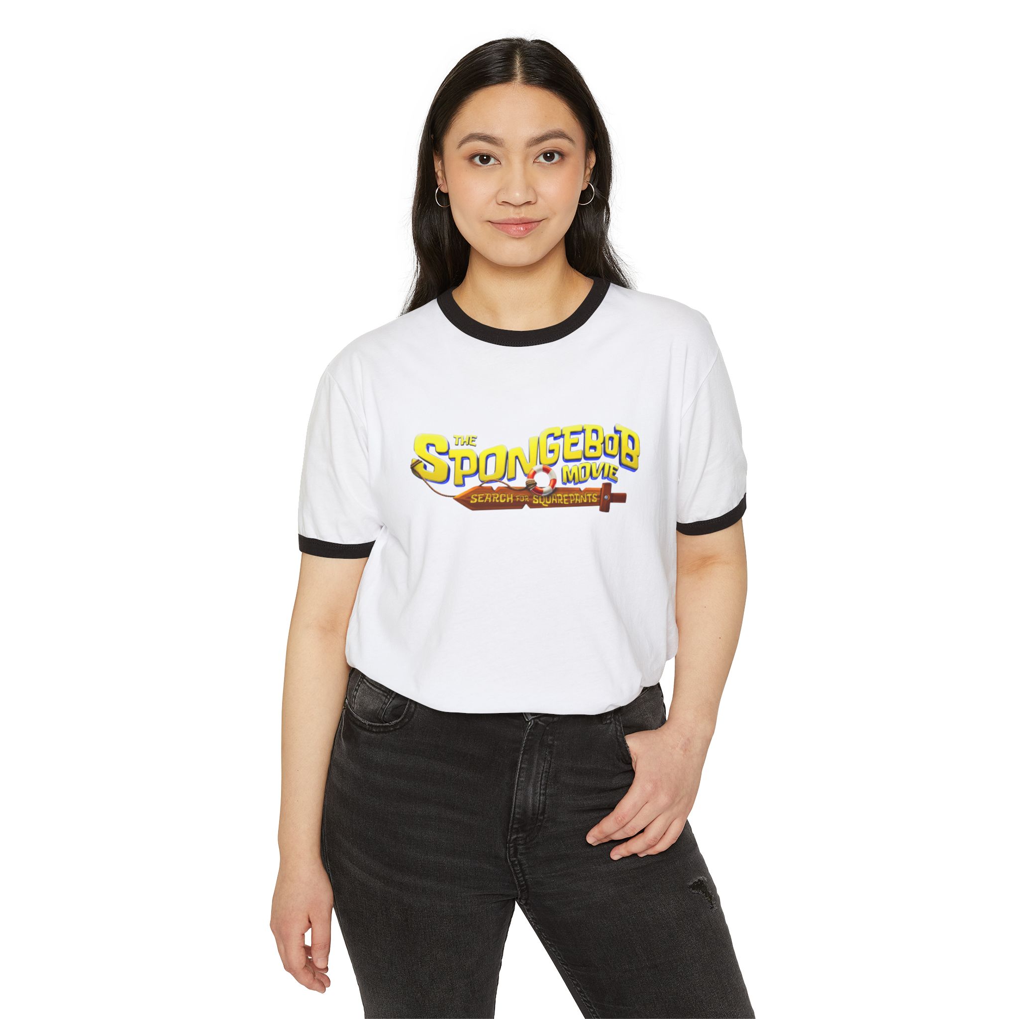 The SpongeBob Movie: Search for SquarePants Unisex Cotton Ringer T-Shirt - Image 15