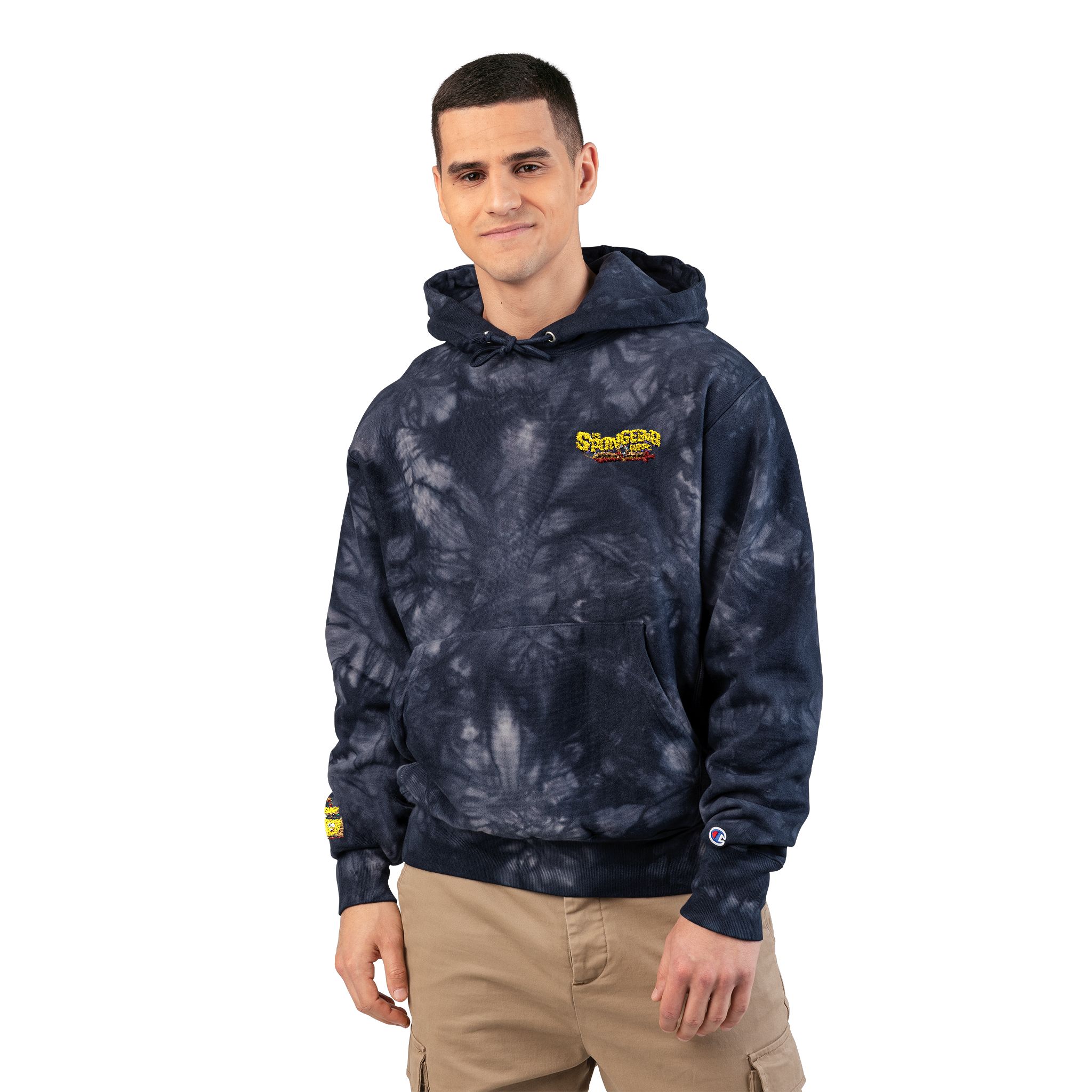 The SpongeBob Movie: Search for SquarePants Unisex Champion Tie-Dye Hoodie (Embroidery) - Image 3