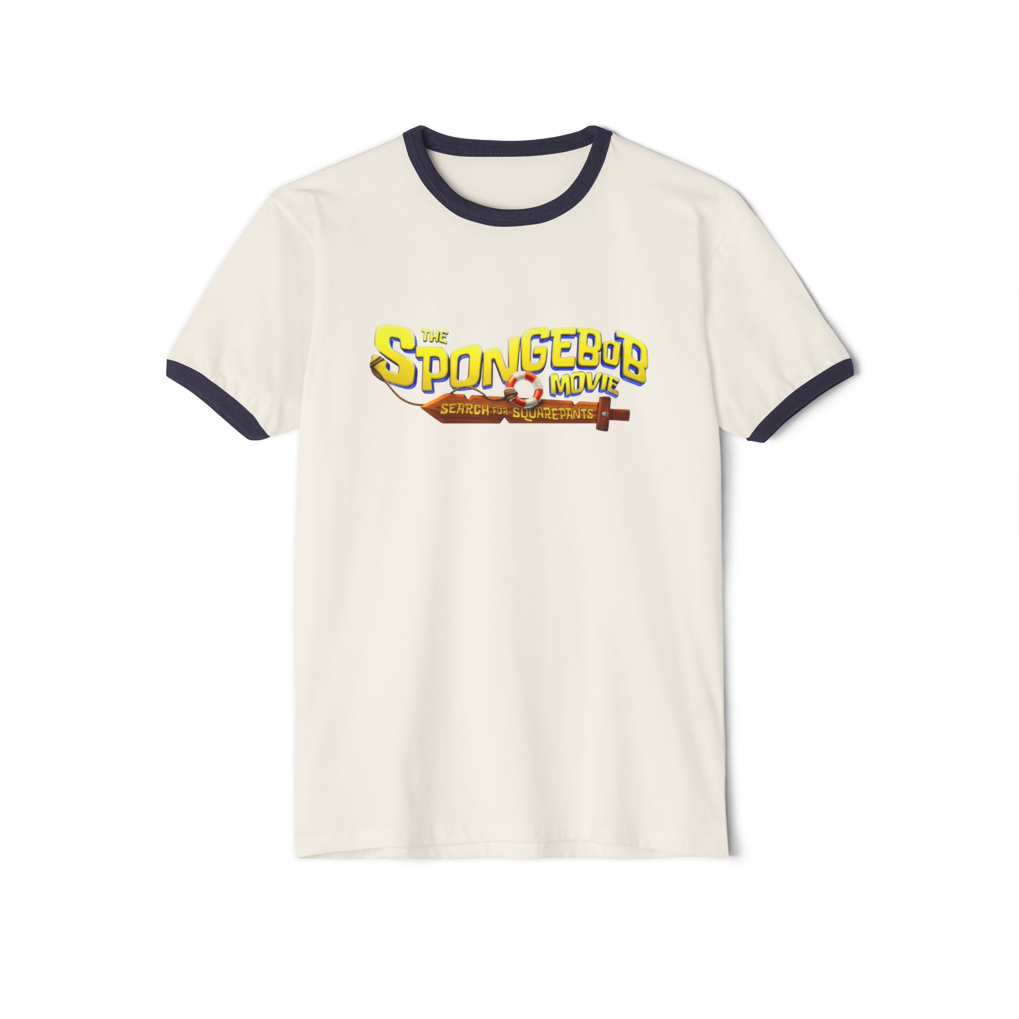 The SpongeBob Movie: Search for SquarePants Unisex Cotton Ringer T-Shirt