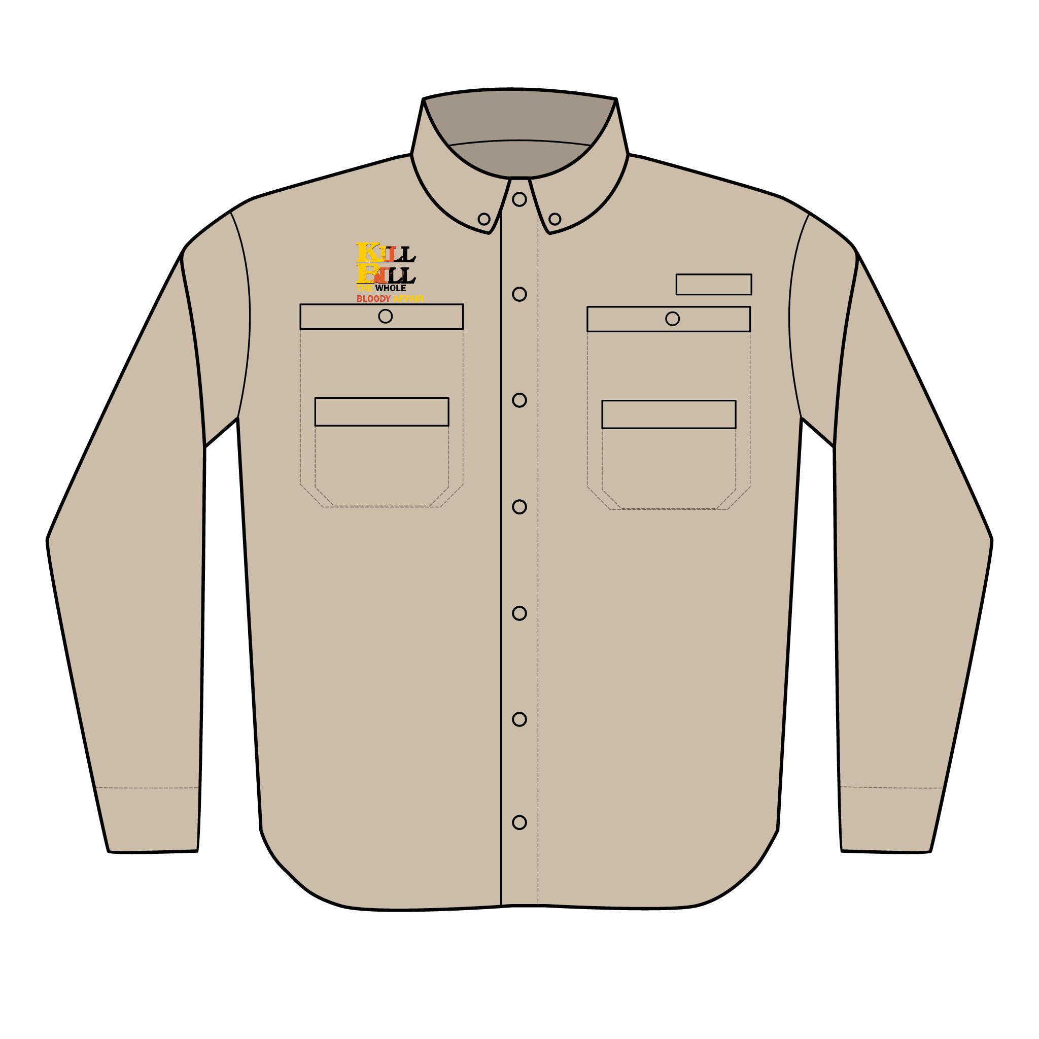 Kill Bill: The Whole Bloody Affair Men's Columbia PFG Tamiami™ II Shirt (Embroidery) - Image 2