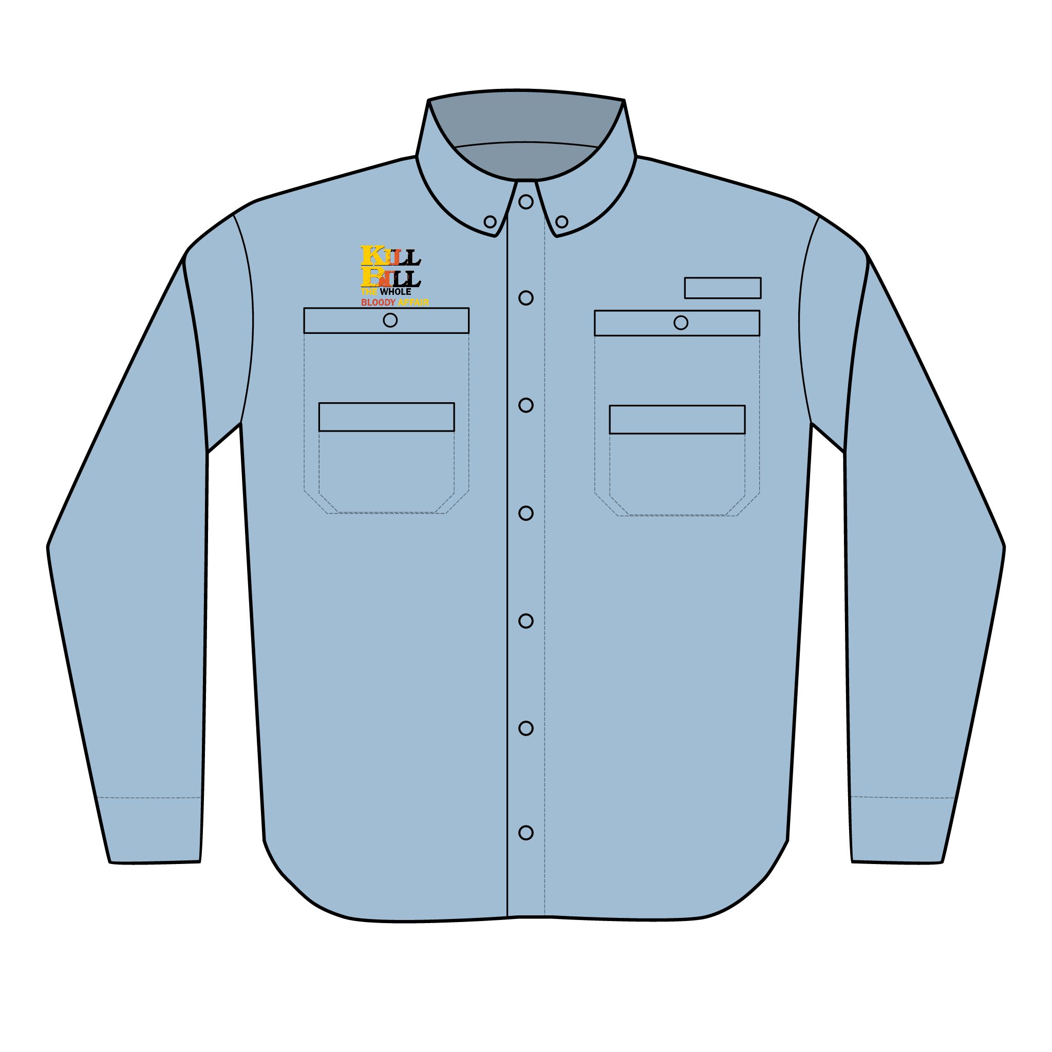 Kill Bill: The Whole Bloody Affair Men's Columbia PFG Tamiami™ II Shirt (Embroidery) - Image 4