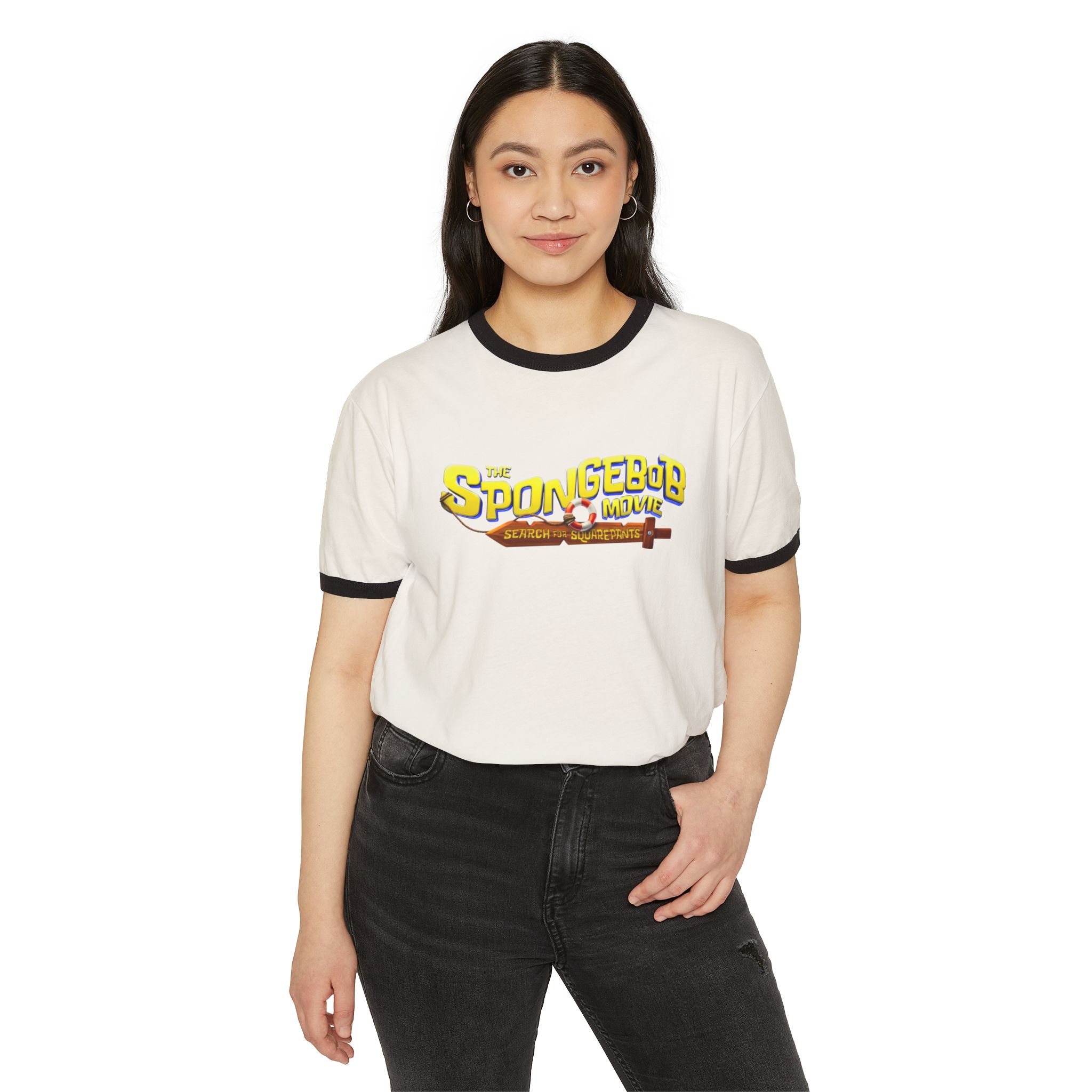 The SpongeBob Movie: Search for SquarePants Unisex Cotton Ringer T-Shirt - Image 11