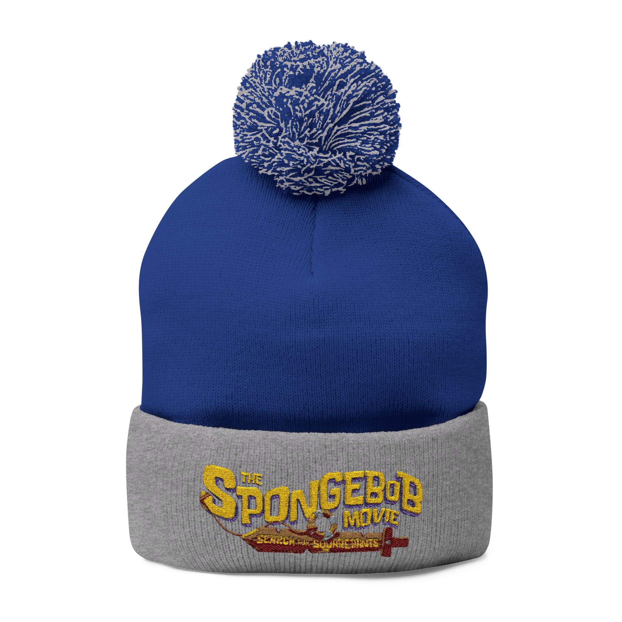 The SpongeBob Movie: Search for SquarePants Pom-Pom Knit Cap (Embroidery) - Image 5