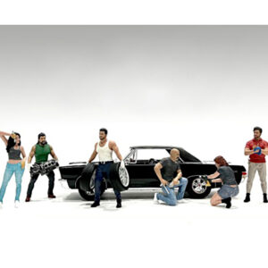 Muscle Mechanics 6 piece Figure Set for 1/24 Scale Models by American Diorama
