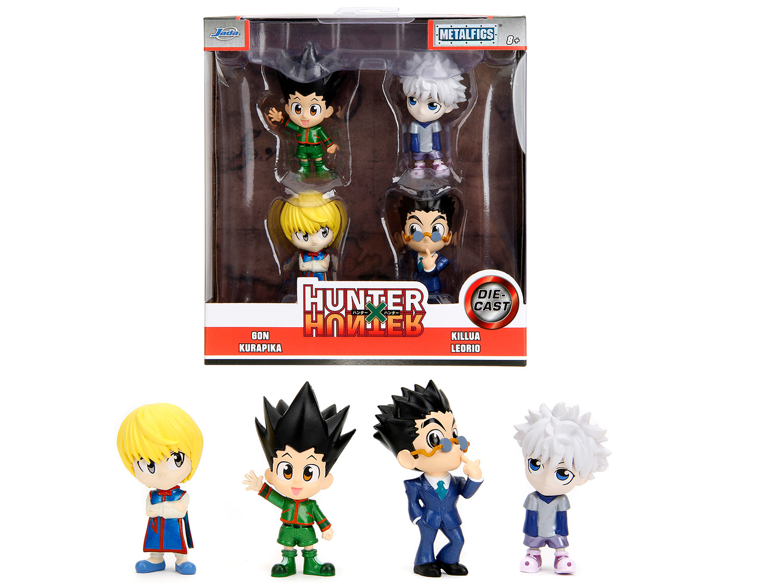 Set of 4 Diecast Figures Hunter × Hunter (2011-2014) TV Series Metalfigs Series Diecast Models by Jada