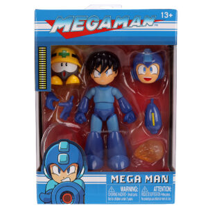 Mega Man 4.5 Moveable Figure (Deluxe Version) with Accessories and Alternate Head and Hands Mega Man (1987) Video Game Model by Jada