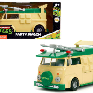 Party Wagon Green and Beige Teenage Mutant Ninja Turtles Hollywood Rides Series Diecast Model Car by Jada