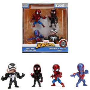 Set of 4 Diecast Figures Spider-Man Wave 4 Metalfigs Series Diecast Models by Jada