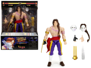Vega 6 Moveable Figure with Alternate Head and Limbs Ultra Street Fighter II: The Final Challengers (2017) Video Game Model by Jada