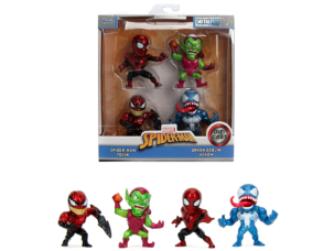 Set of 4 Diecast Figures Spider-Man Metalfigs Series Diecast Models by Jada