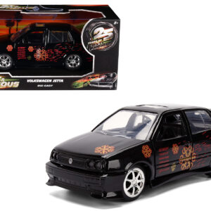 Volkswagen Jetta Black with Graphics Fast & Furious Remix - 25th Anniversary Series 1/32 Diecast Model Car by Jada