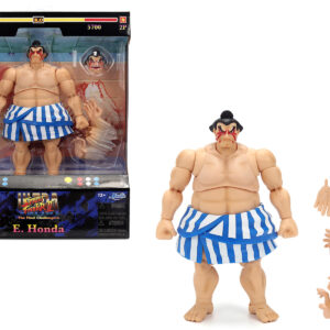 E. Honda 6.5 Moveable Figure with Accessories and Alternate Head and Hands Ultra Street Fighter II: The Final Challengers (2017) Video Game Model by Jada